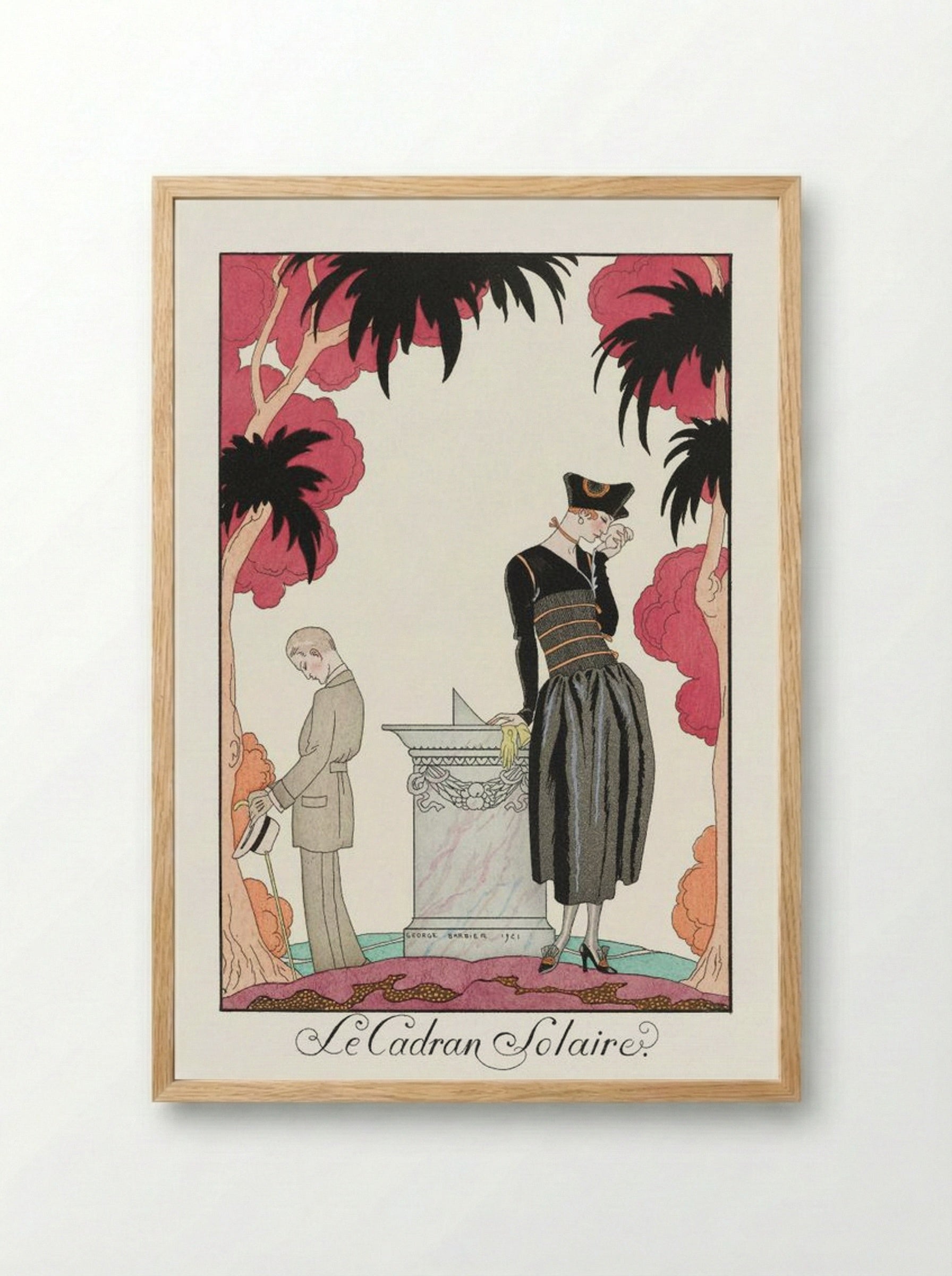 Le Cadran Solaire - George Barbier - Framed Print Wood