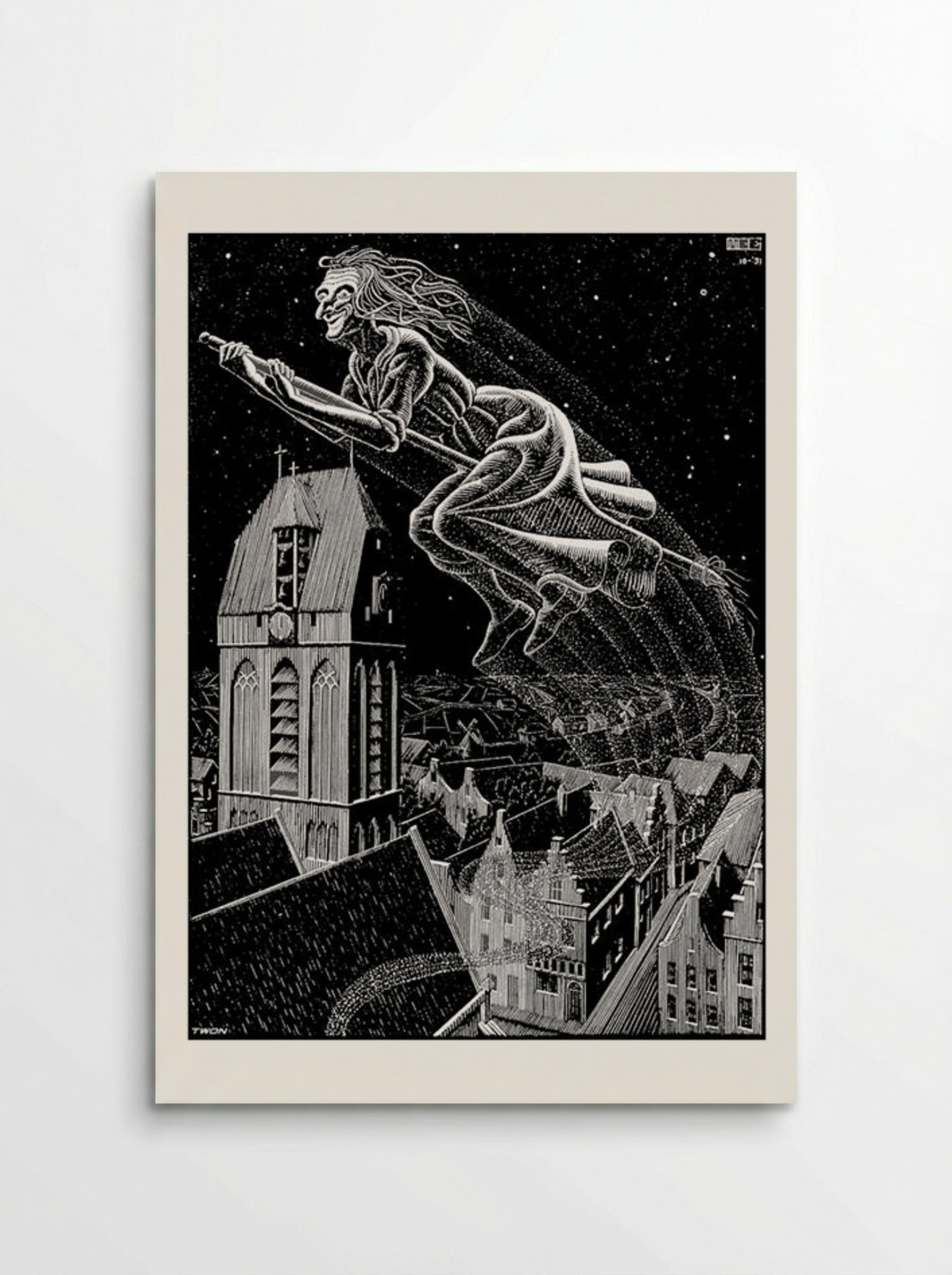 Scholastica Illustration - M.C. Escher - Poster