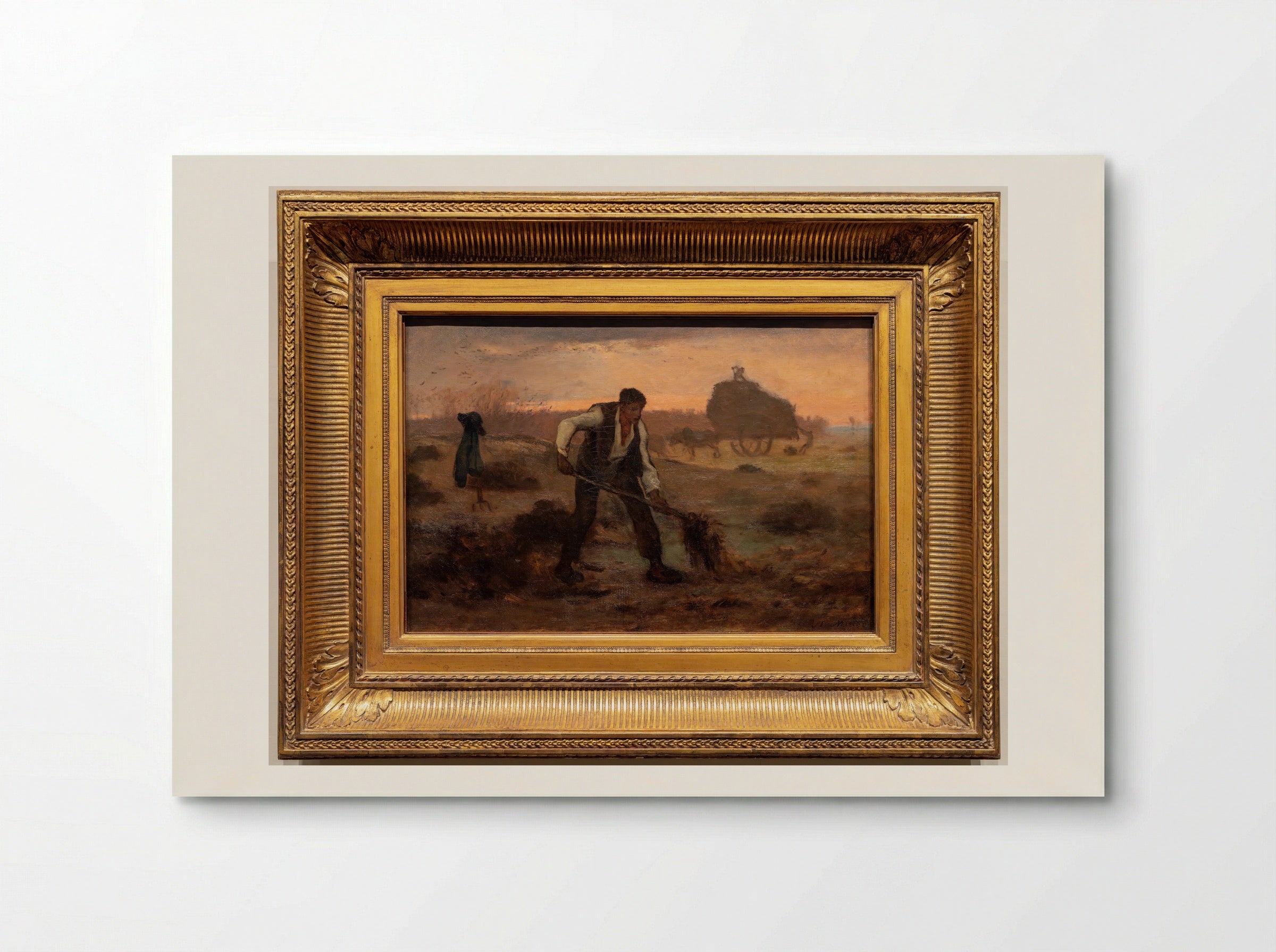 Peasant Spreading Manure - Jean-François Millet - Poster