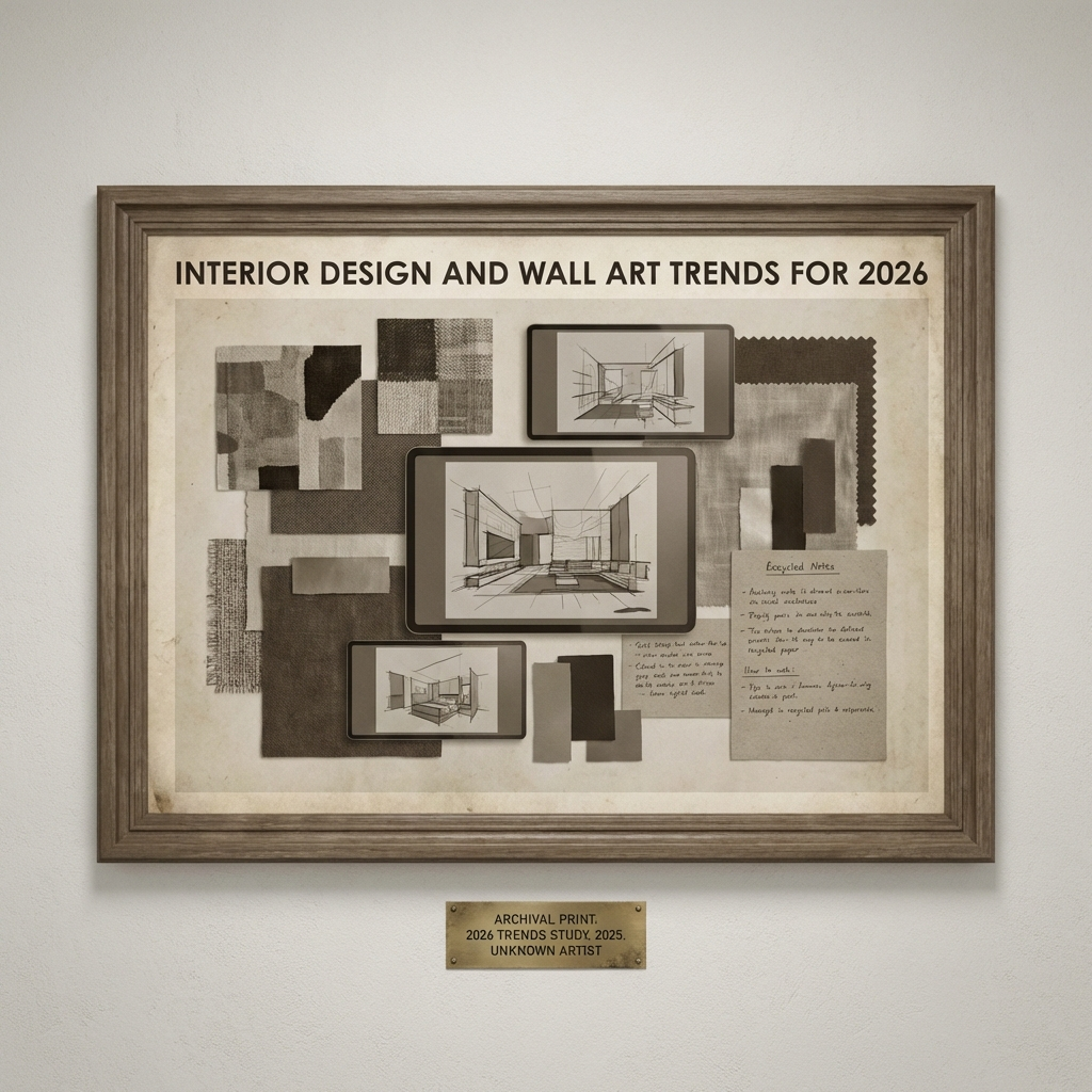 Interior Design and Wall Art Trends for 2026: The Art of Slowing Down