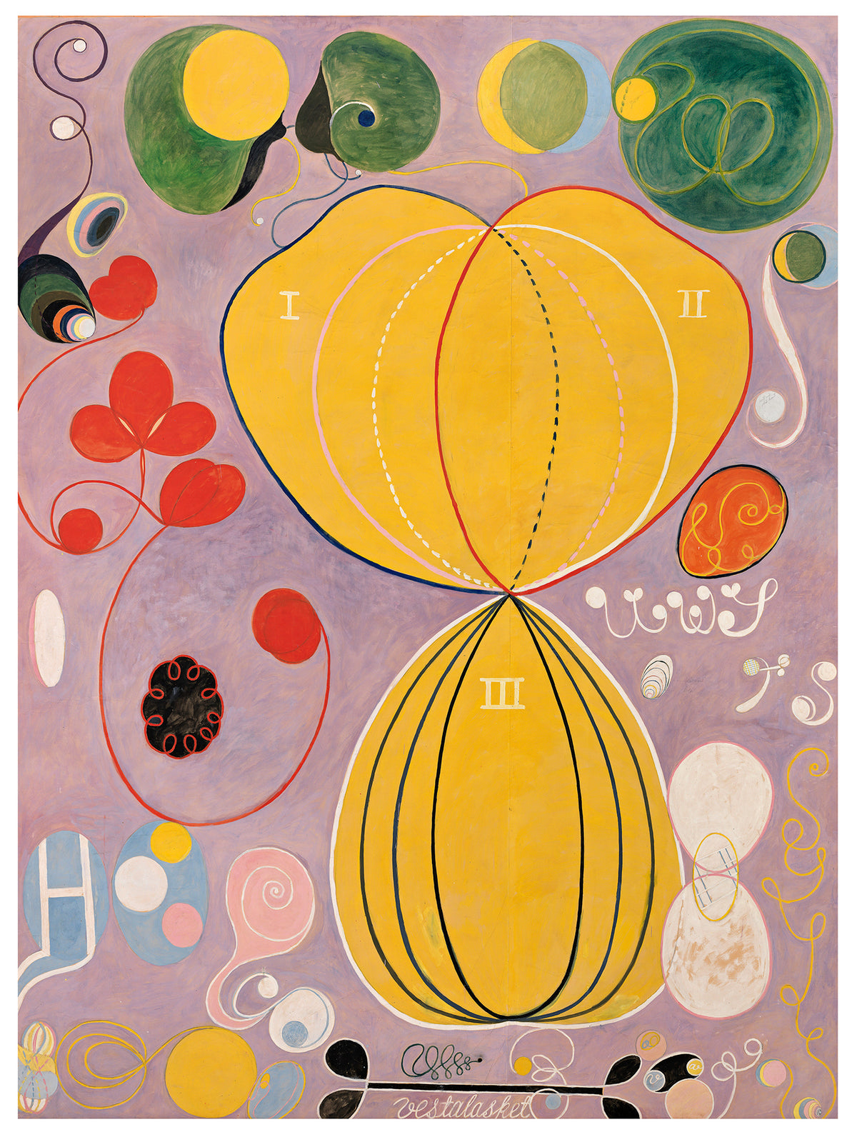 Hilma af Klint, The Ten Largest, No. 7, Adulthood, 1907. Hilma af Klint Foundation, Stockholm.