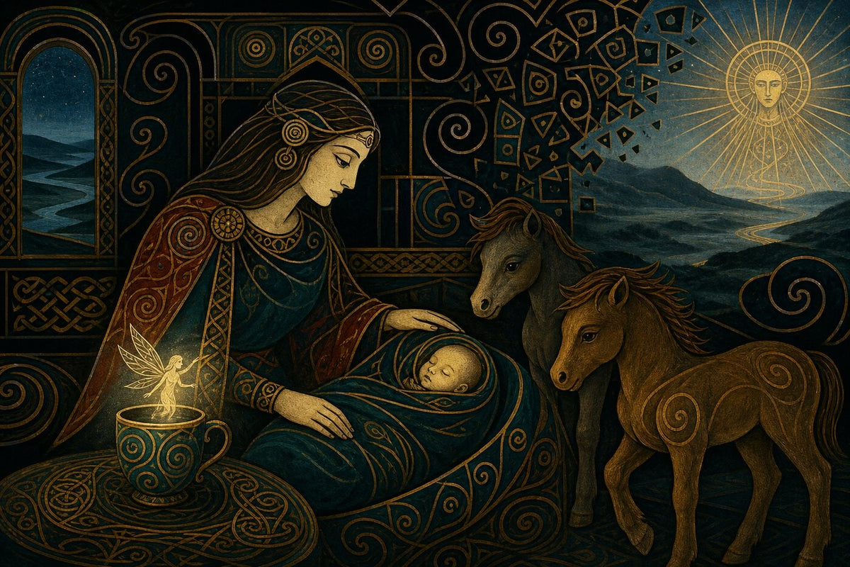 Original illustration for The Conception and Birth of Cú Chulainn
