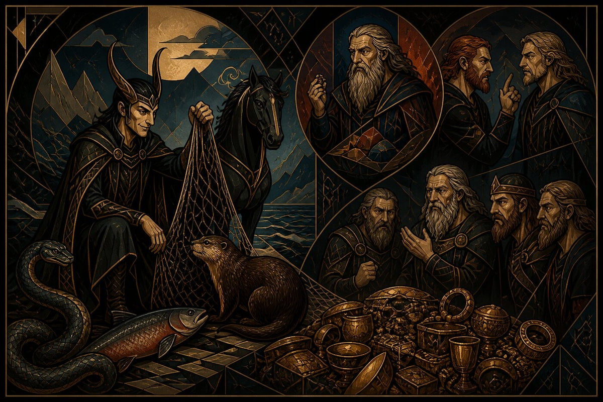 Original illustration for Loki and the Otter’s Ransom