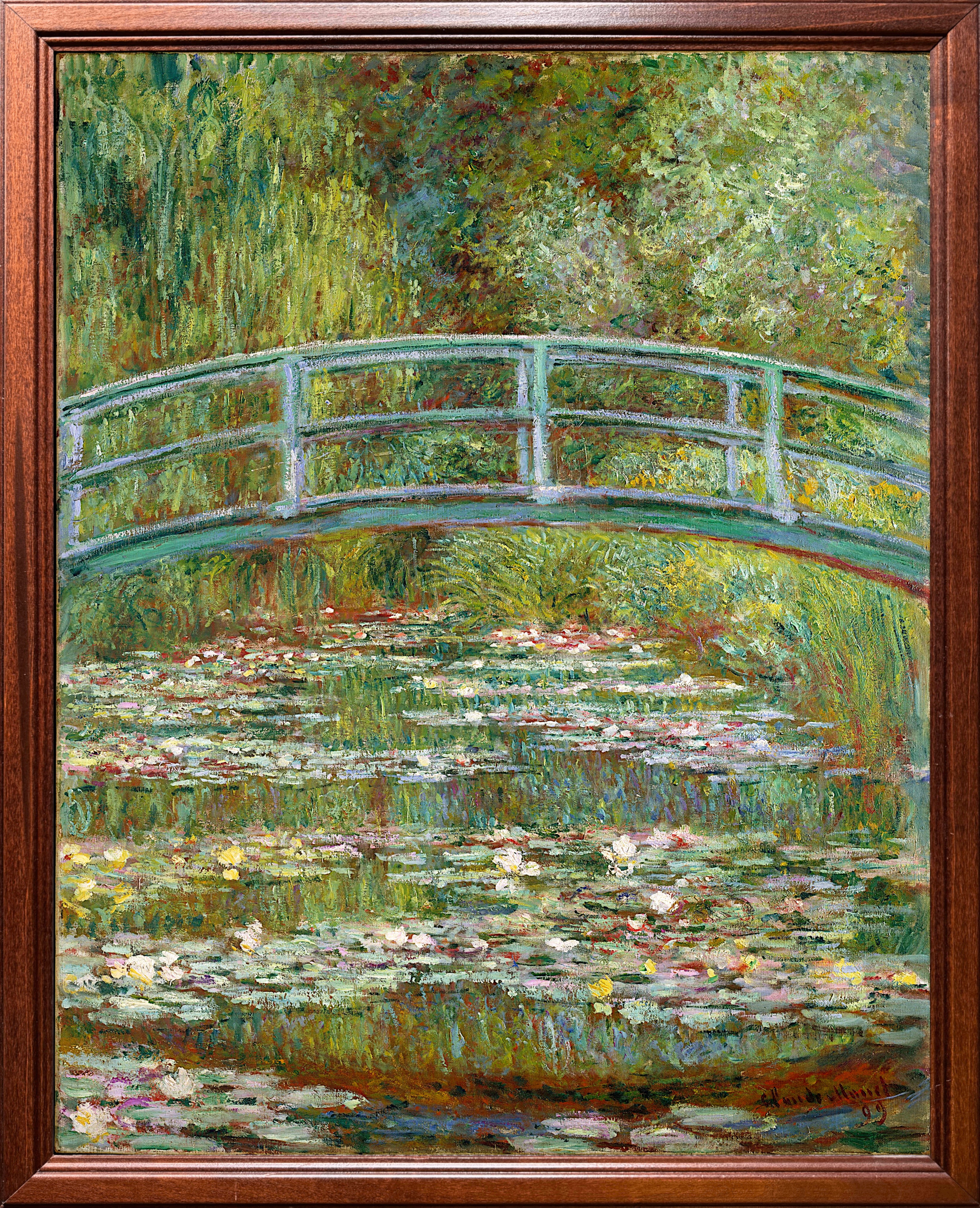 Claude Monet, Bridge over a Pond of Water Lilies, 1899. Oil on canvas. Metropolitan Museum of Art, New York.