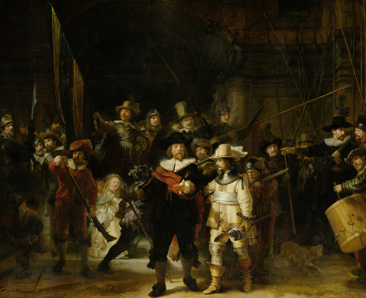 Rembrandt van Rijn, The Night Watch, 1642. Oil on canvas. Rijksmuseum, Amsterdam.