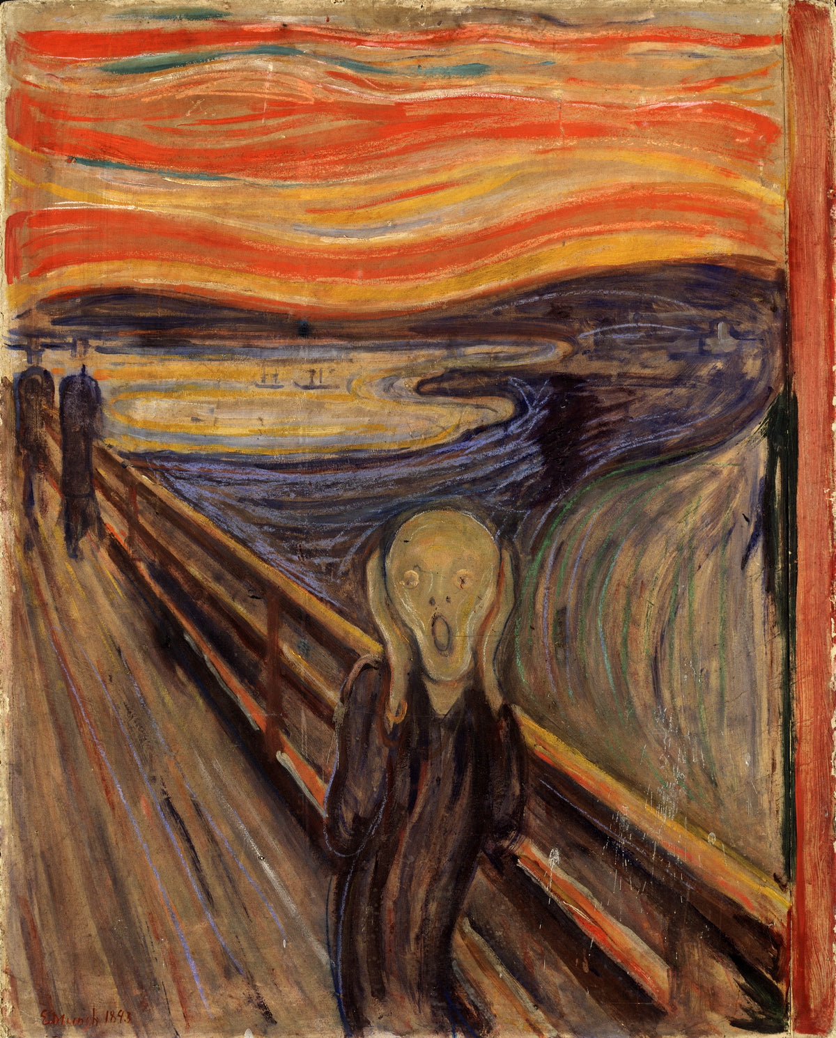 Edvard Munch, The Scream, 1893. Tempera and pastel on cardboard. National Museum of Norway, Oslo.