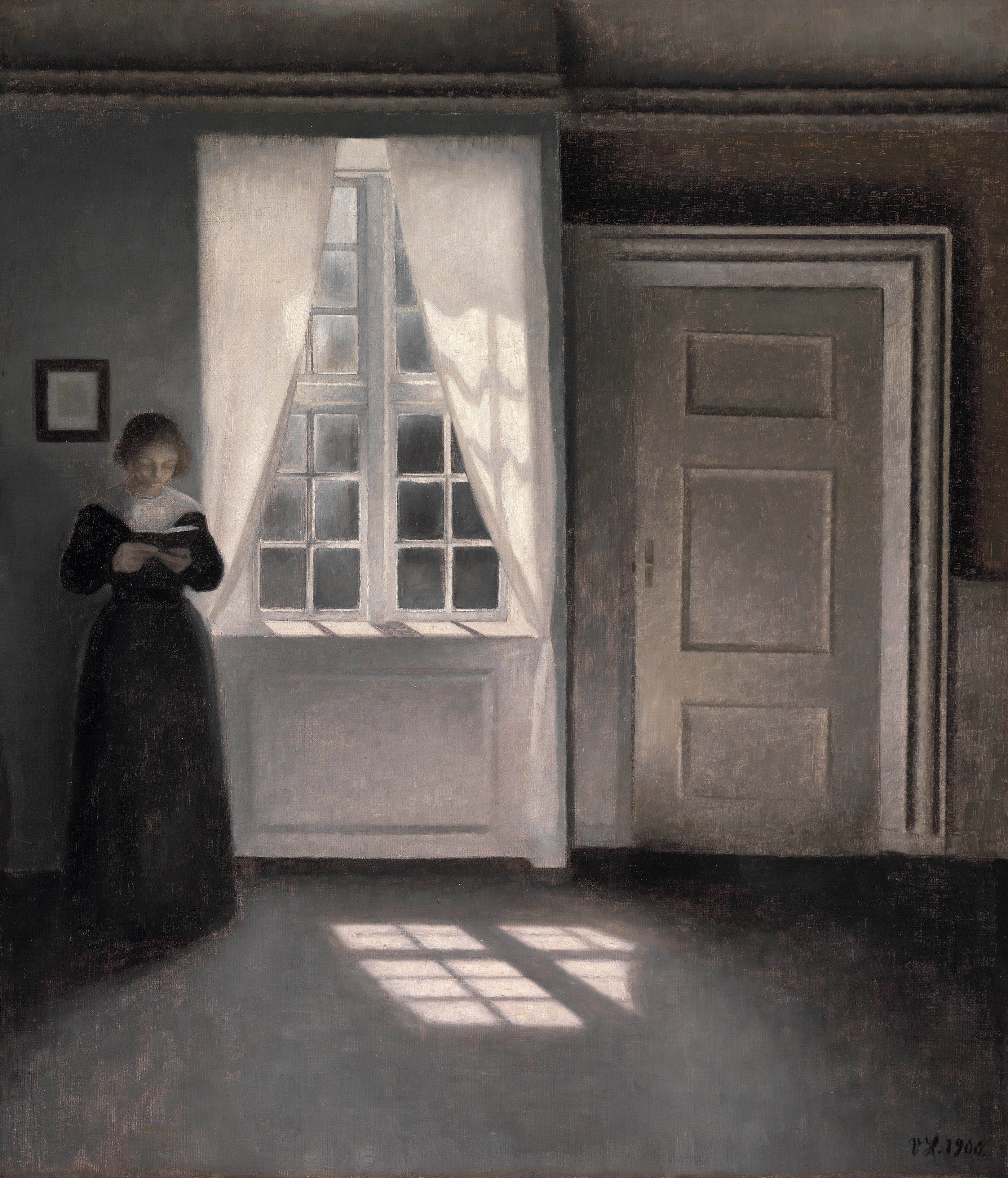 Vilhelm Hammershøi, Interior in Strandgade 30, 1900. Statens Museum for Kunst, Copenhagen.