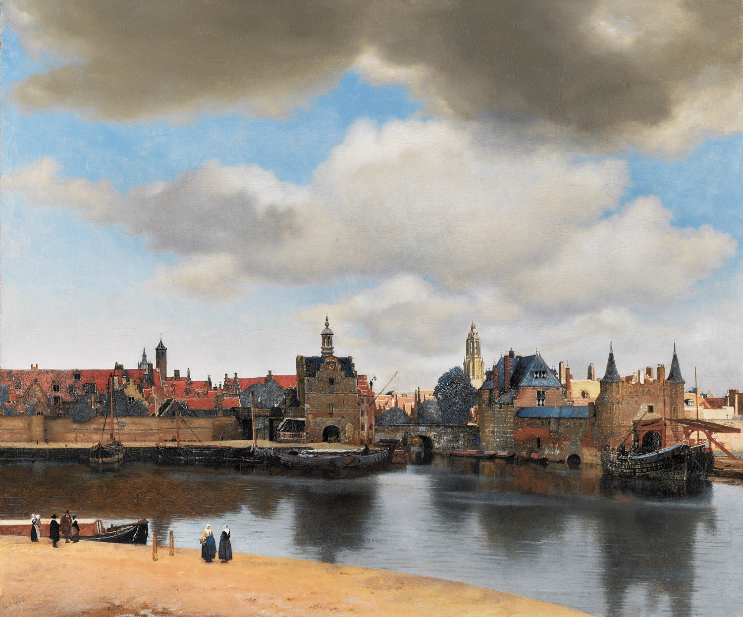 Johannes Vermeer, View of Delft, c. 1660-61. Mauritshuis, The Hague.