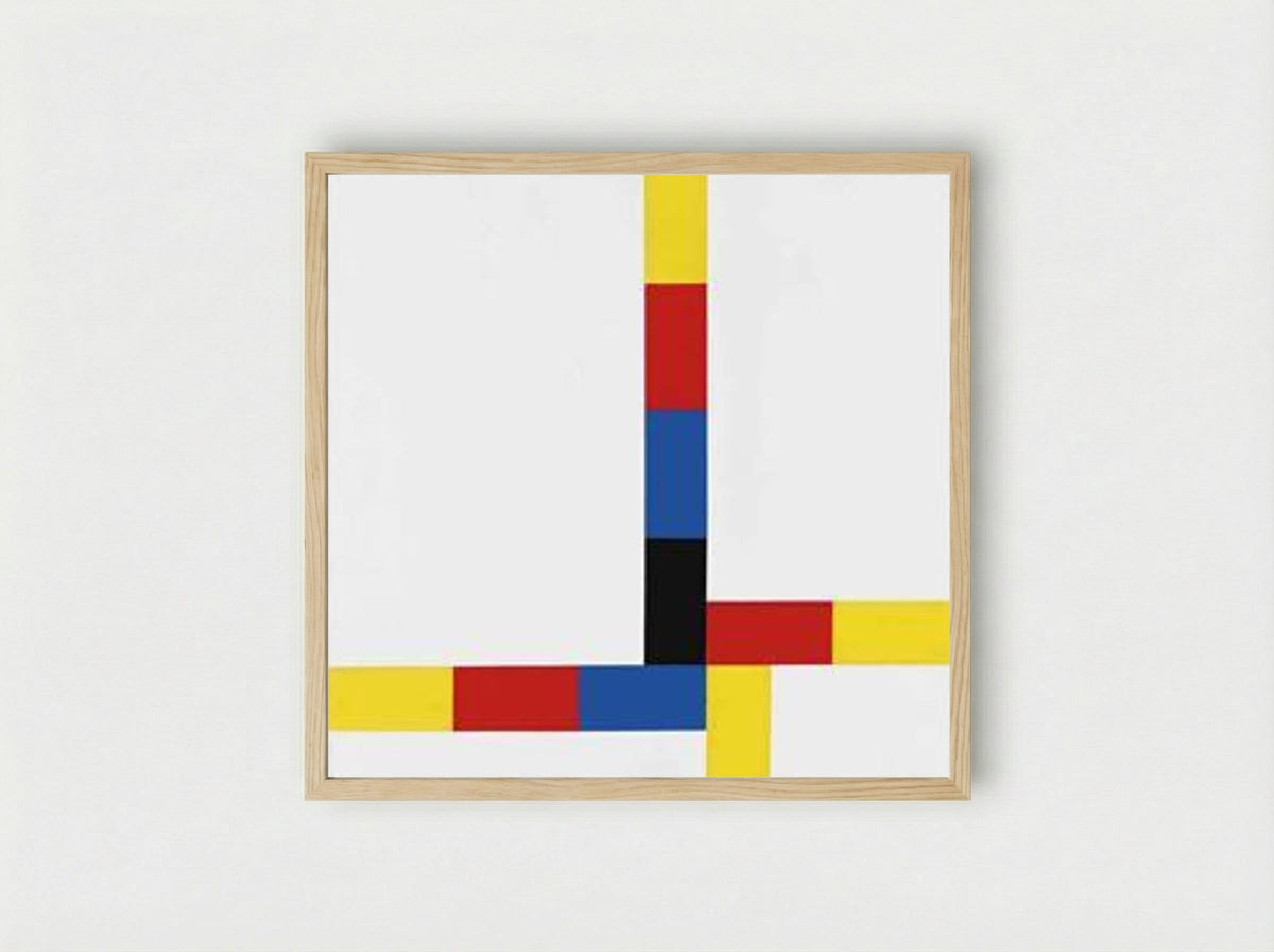 1-4 um excentrum IV - Max Bill - Framed Print Wood