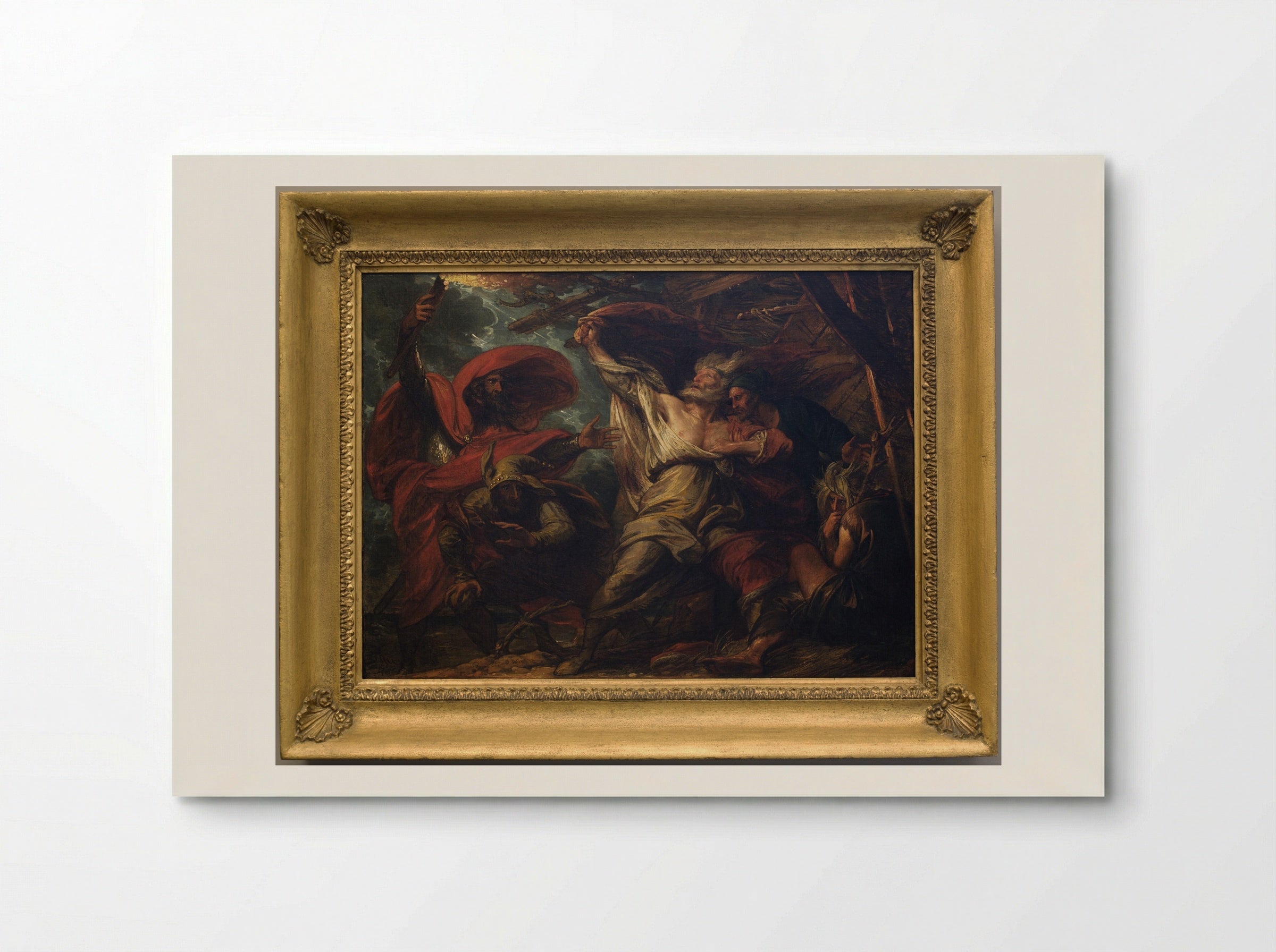 King Lear in the Storm - Benjamin West - Poster