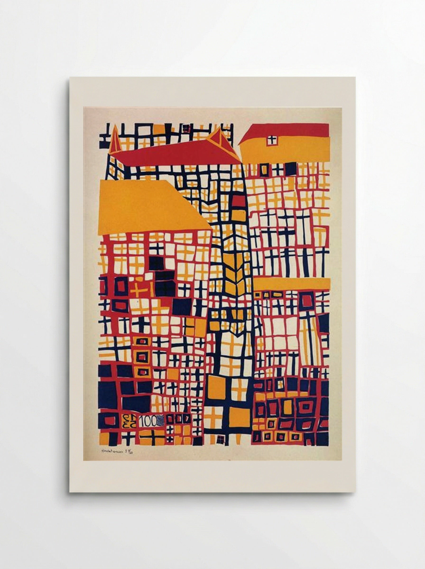 155 Three High Houses - Friedensreich Hundertwasser - Poster