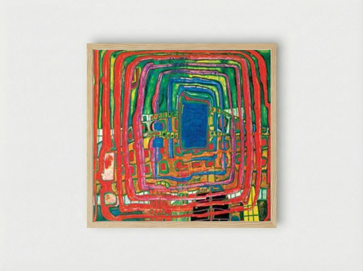 433 The I Still Do Not Know - Friedensreich Hundertwasser - Framed Print Wood
