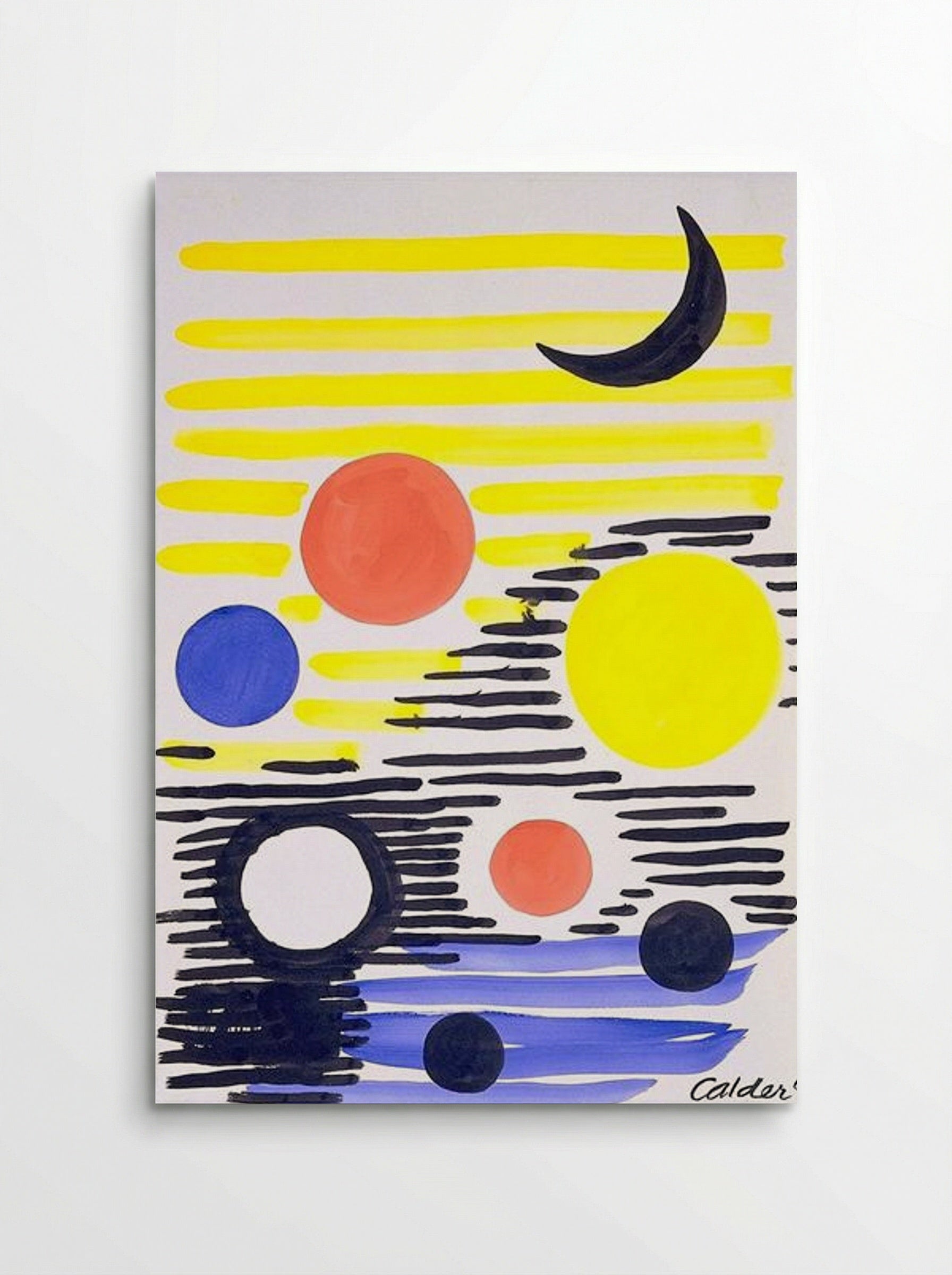 7 Circles Abstract - Alexander Calder - Poster