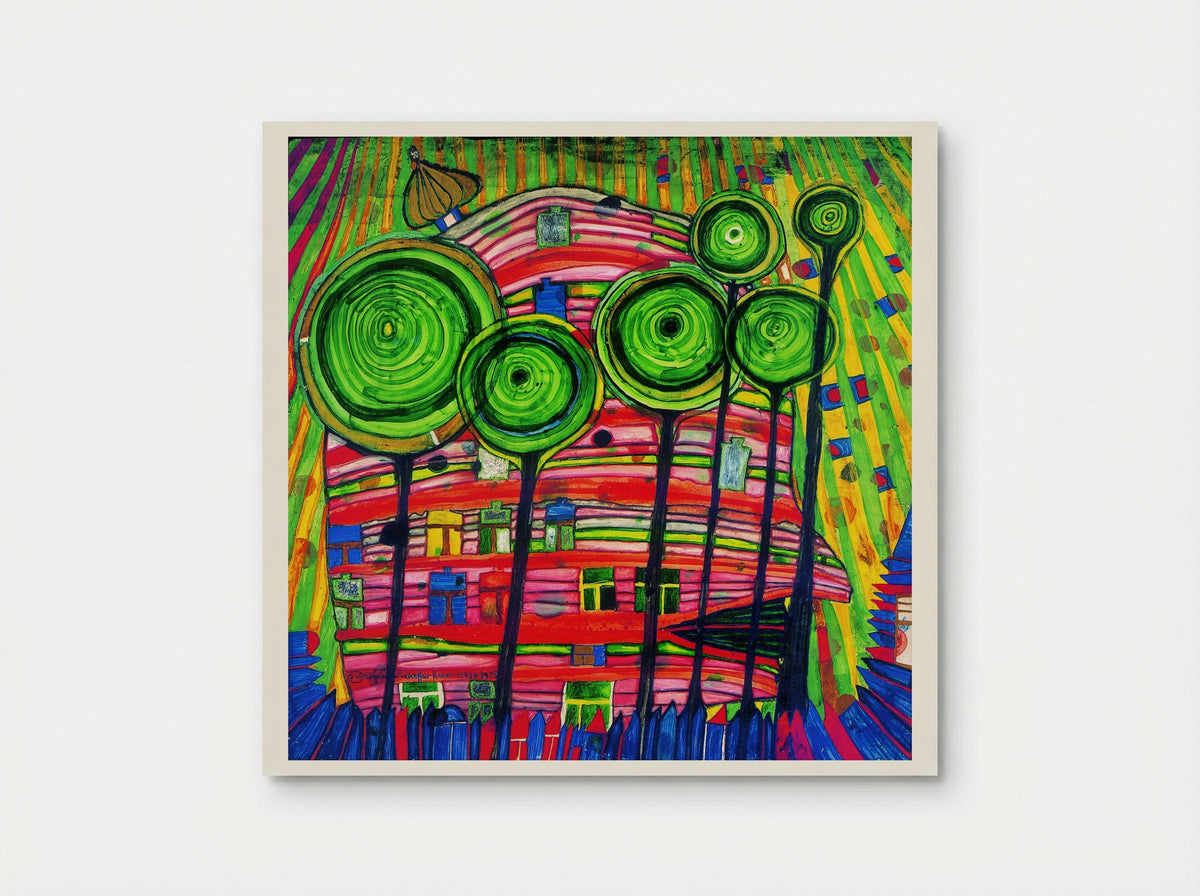 745 Blobs Grow in Beloved Gardens - Friedensreich Hundertwasser - Poster