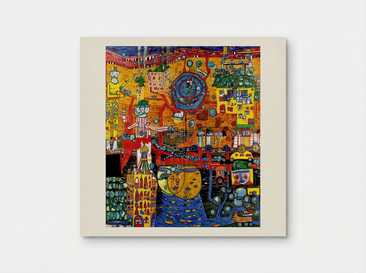 936 The 30 Days Fax Painting - Friedensreich Hundertwasser - Poster
