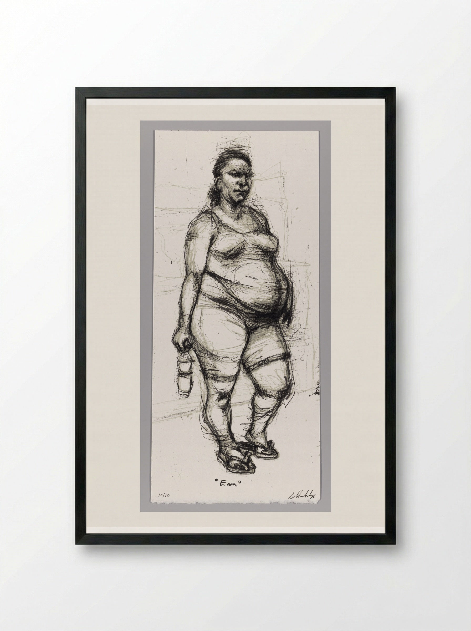 99% NO.67 Eva - Sedrick Huckaby - Framed Print Black