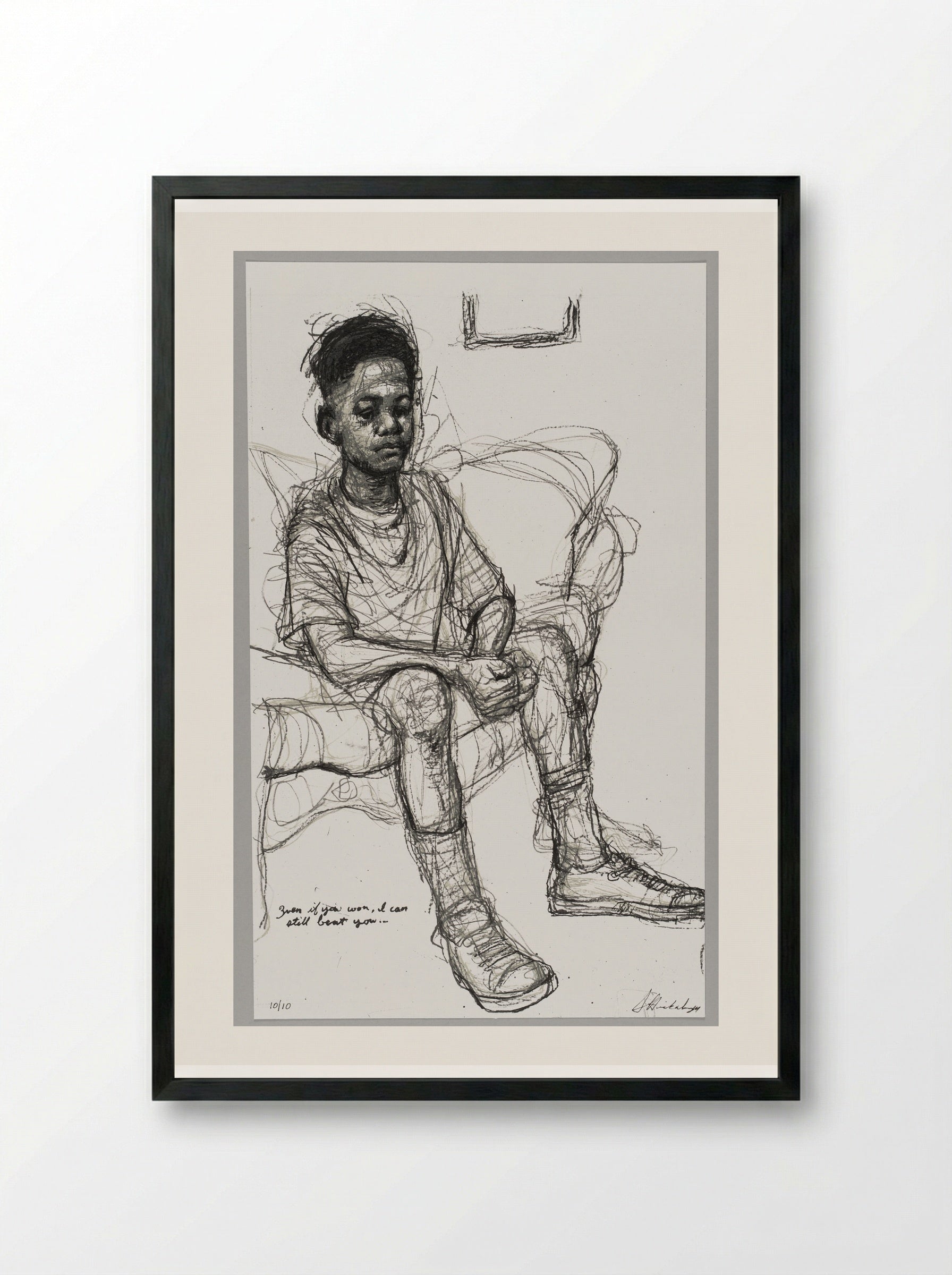 99% NO.56 Cobby - Sedrick Huckaby - Framed Print Black