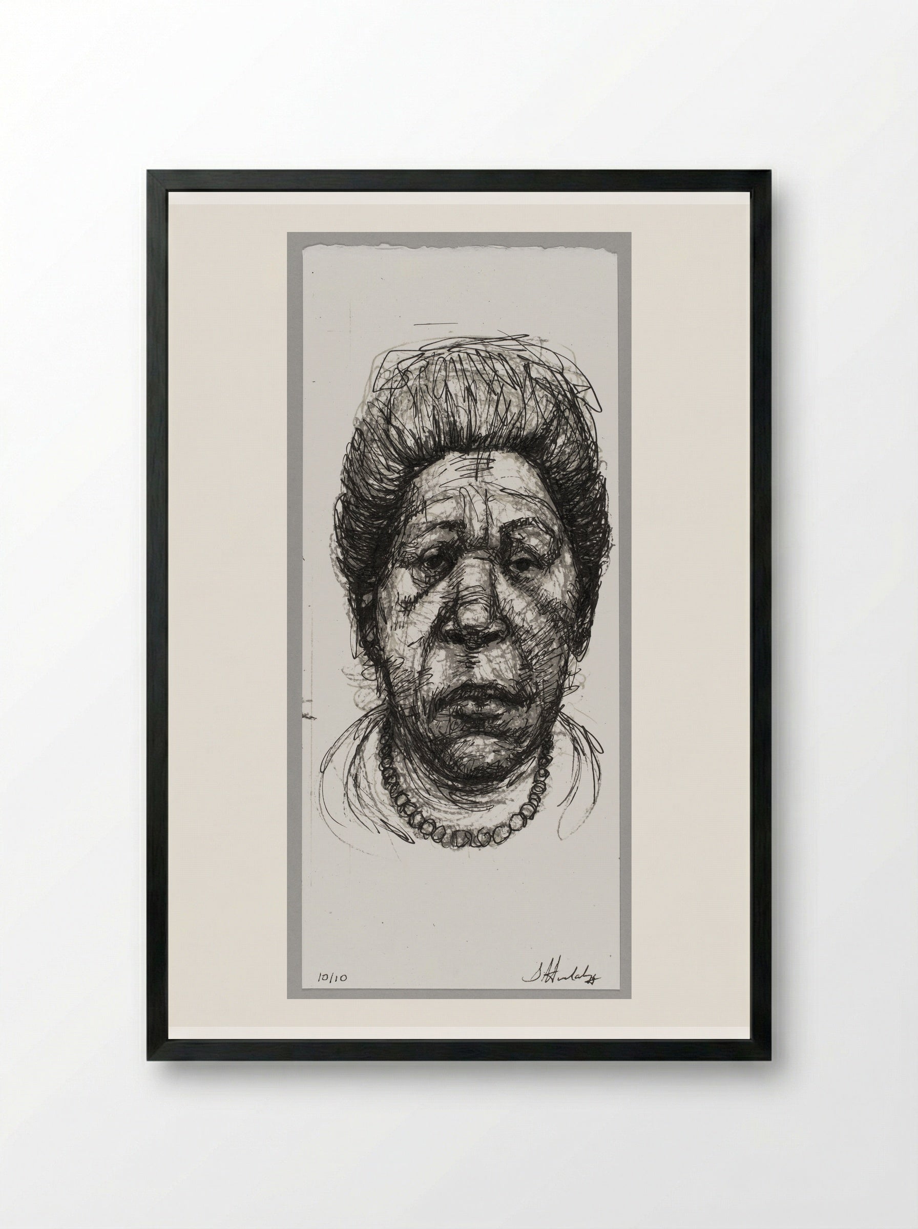 99% NO.85 - Sedrick Huckaby - Framed Print Black