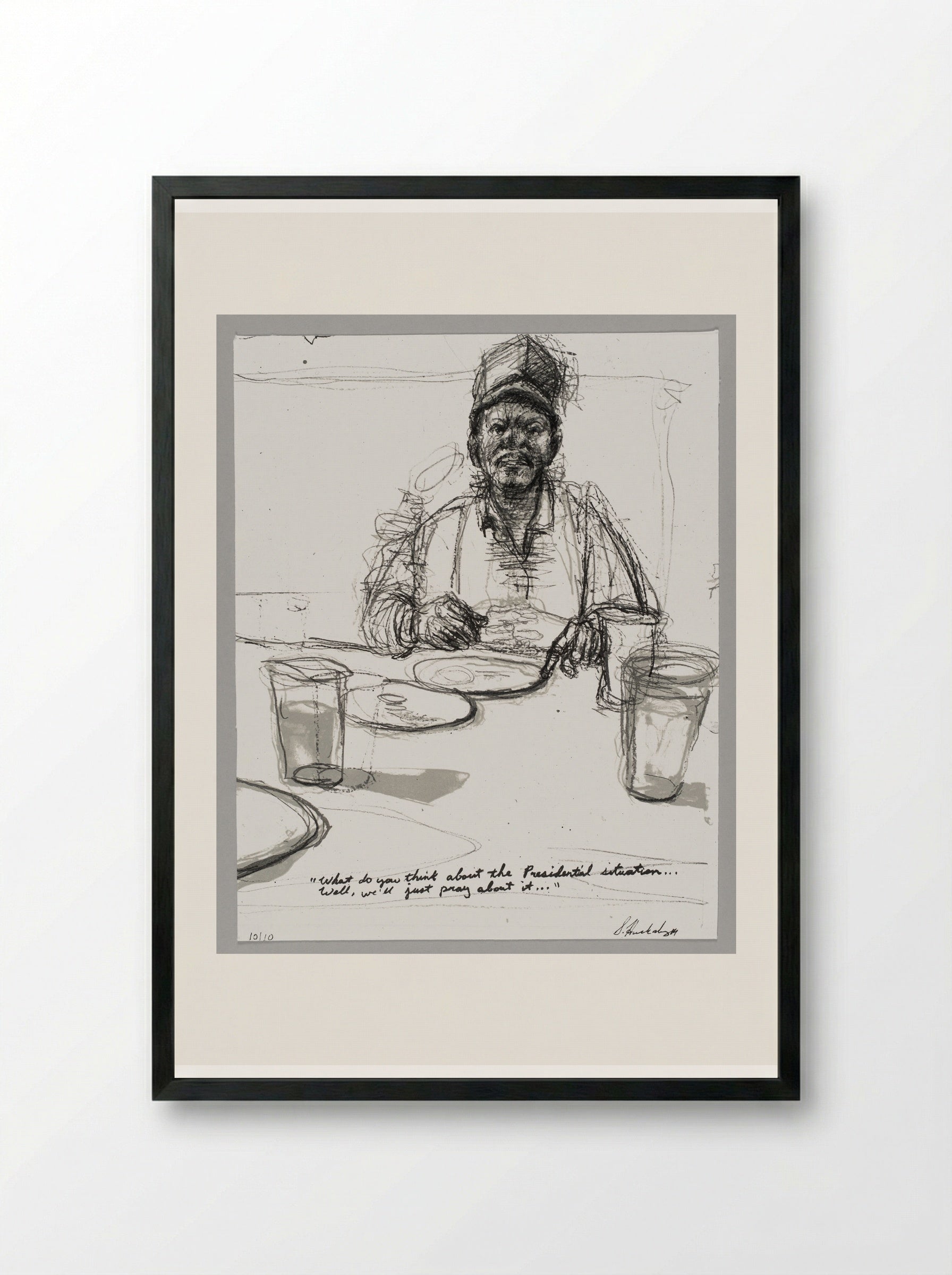 99% NO.61 Fred - Sedrick Huckaby - Framed Print Black