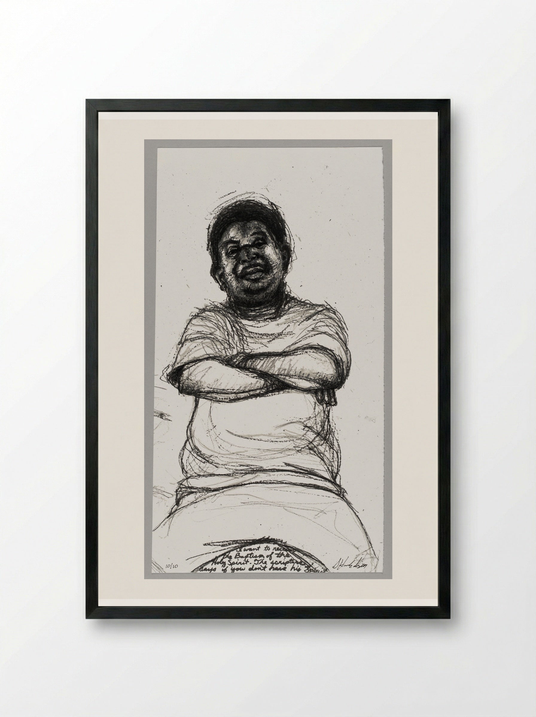 99% NO.49 Willie - Sedrick Huckaby - Framed Print Black