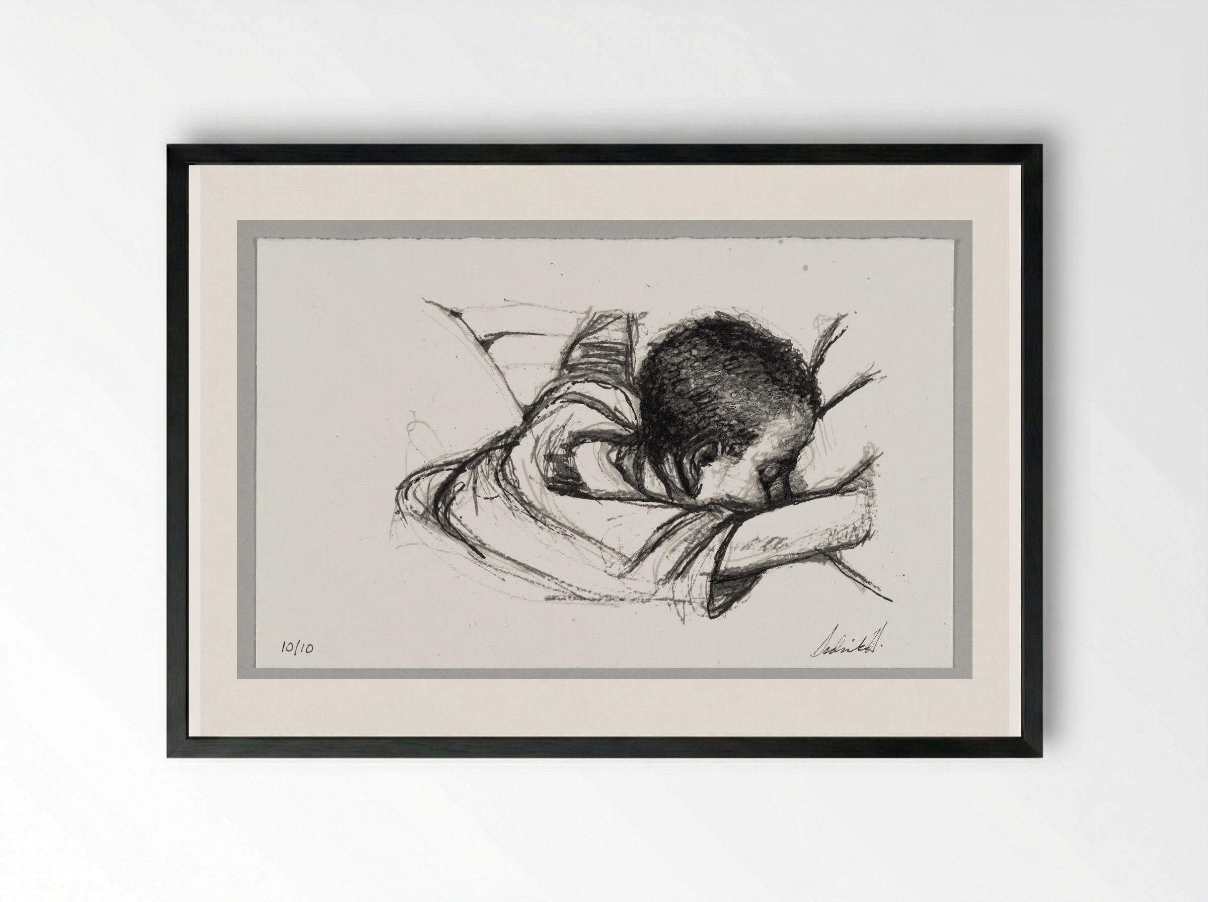 99% NO.91 - Sedrick Huckaby - Framed Print Black