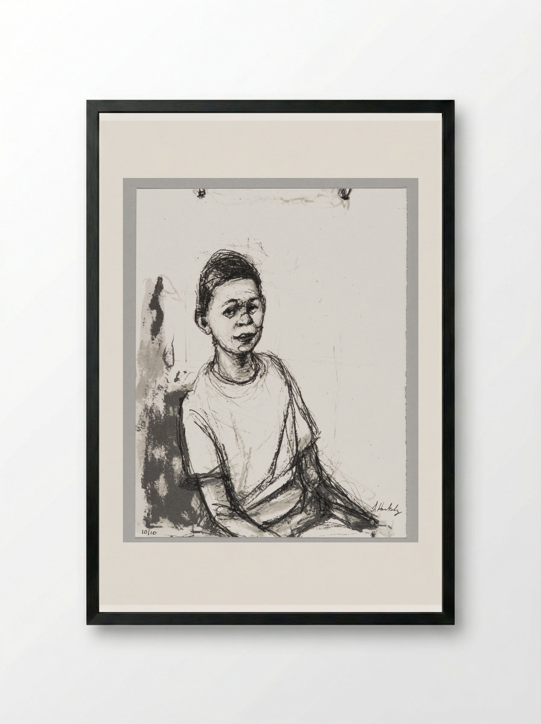 99% NO.80 - Sedrick Huckaby - Framed Print Black