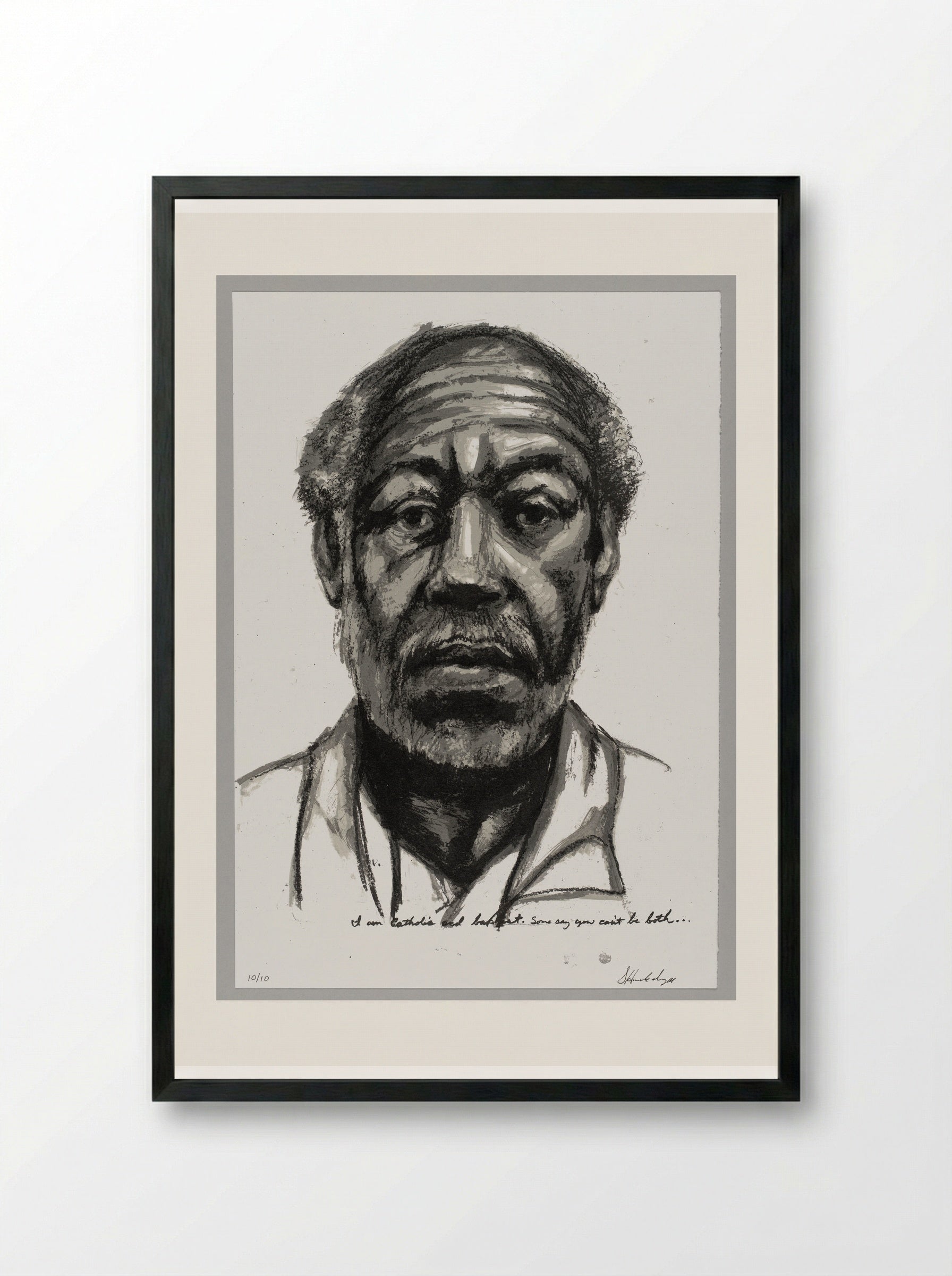 99% NO.28 Vic - Sedrick Huckaby - Framed Print Black