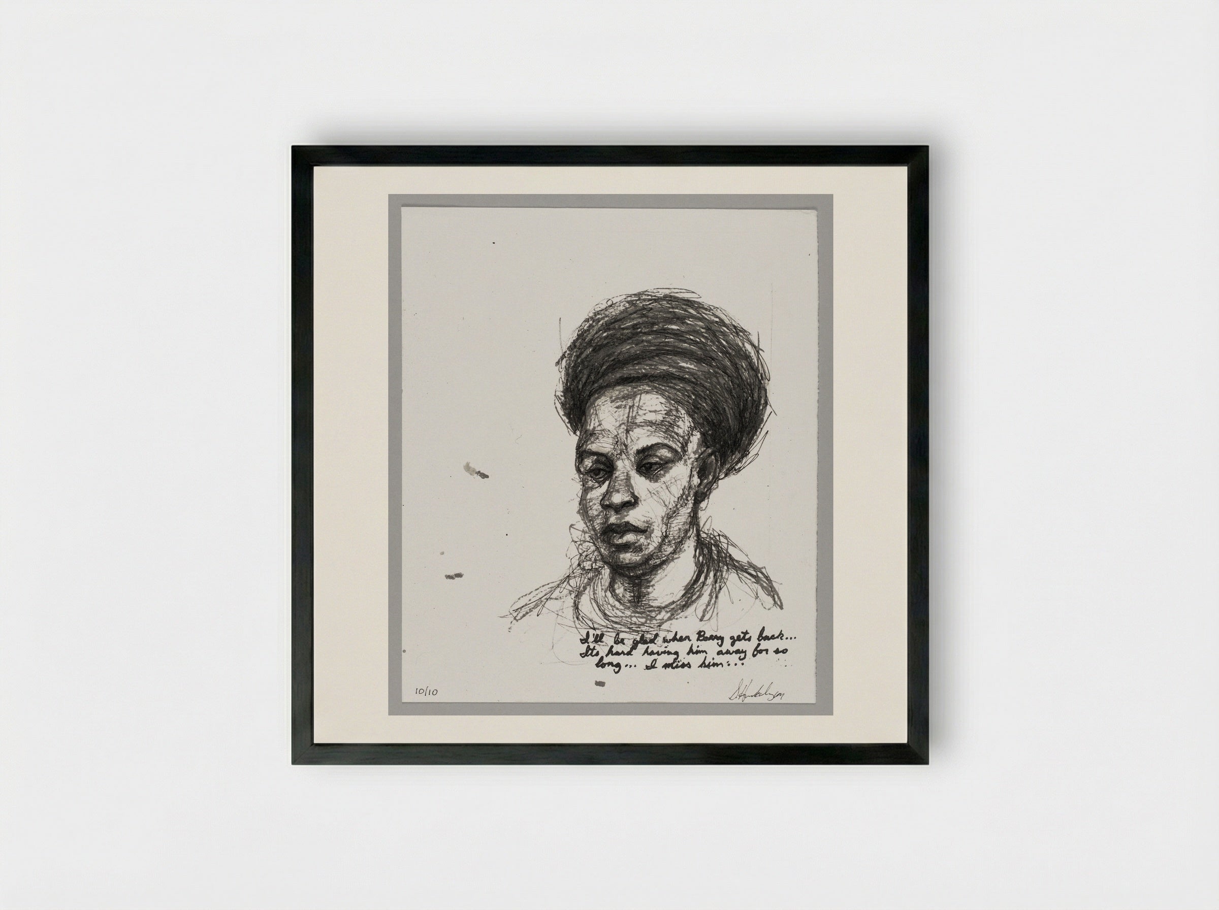 99% NO.40 - Sedrick Huckaby - Framed Print Black