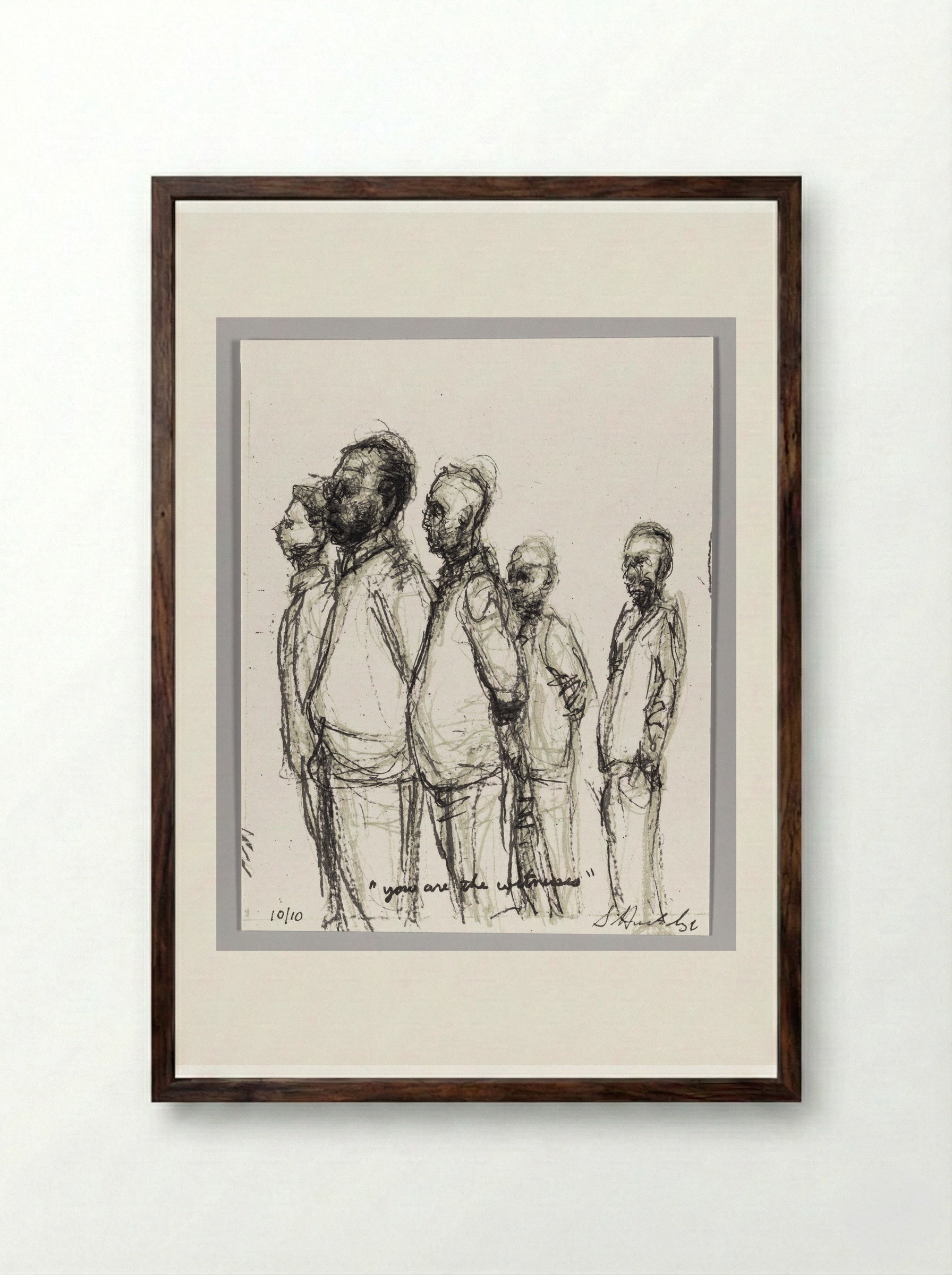 99% NO.31 - Sedrick Huckaby - Framed Print Dark Wood