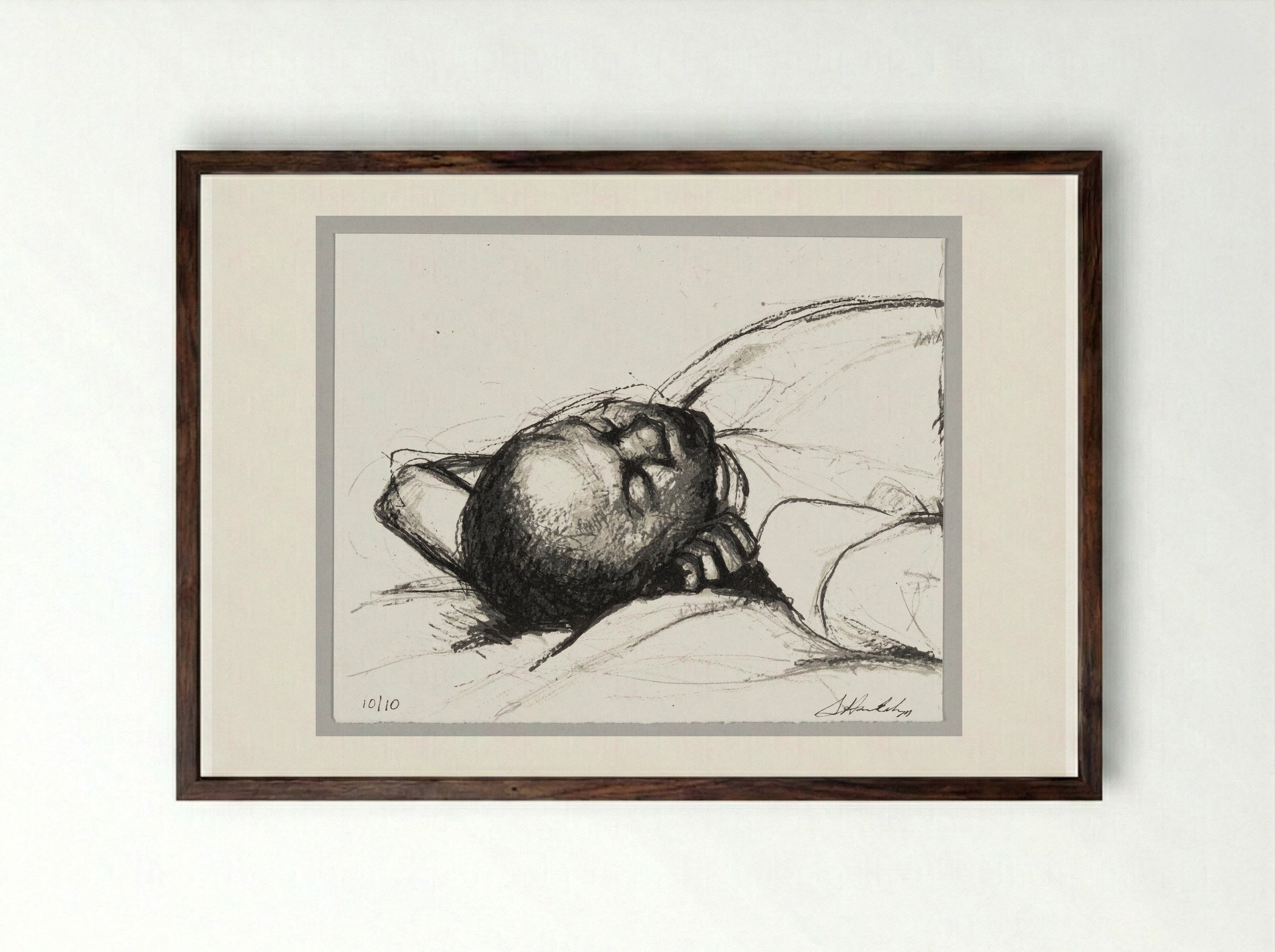 99% NO.68 Kee-Kee - Sedrick Huckaby - Framed Print Dark Wood