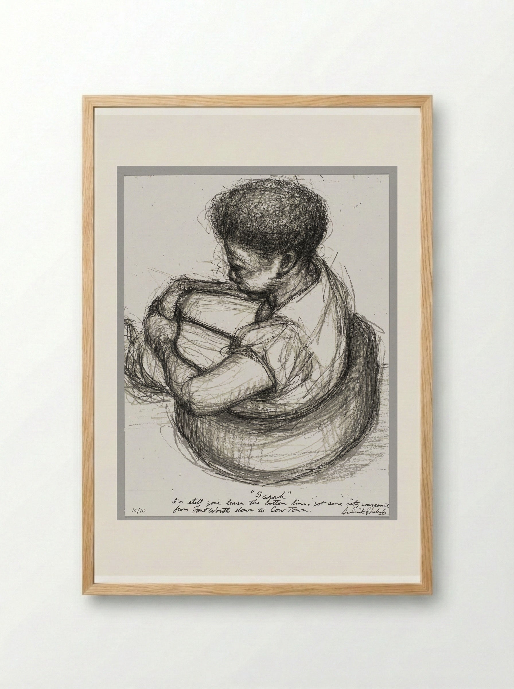 99% NO.46 Sarah - Sedrick Huckaby - Framed Print Wood