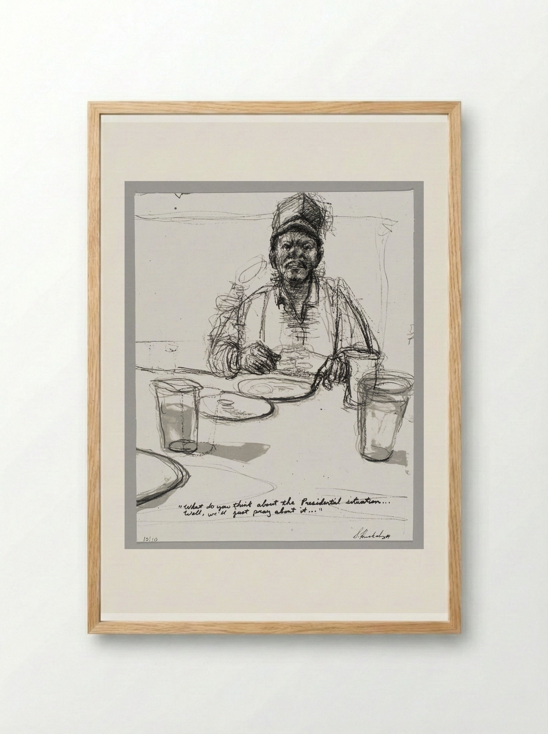 99% NO.61 Fred - Sedrick Huckaby - Framed Print Wood