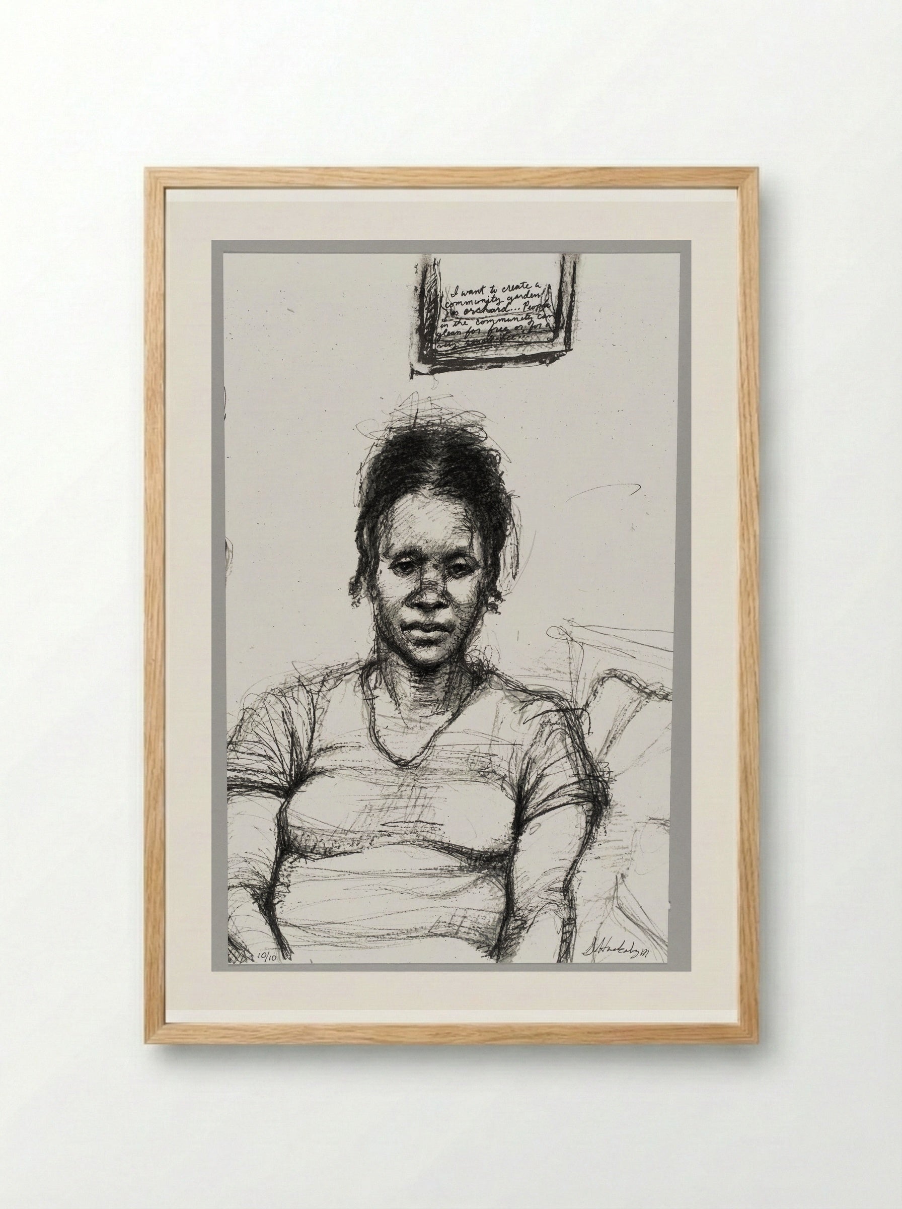 99% NO.55 Letitia - Sedrick Huckaby - Framed Print Wood