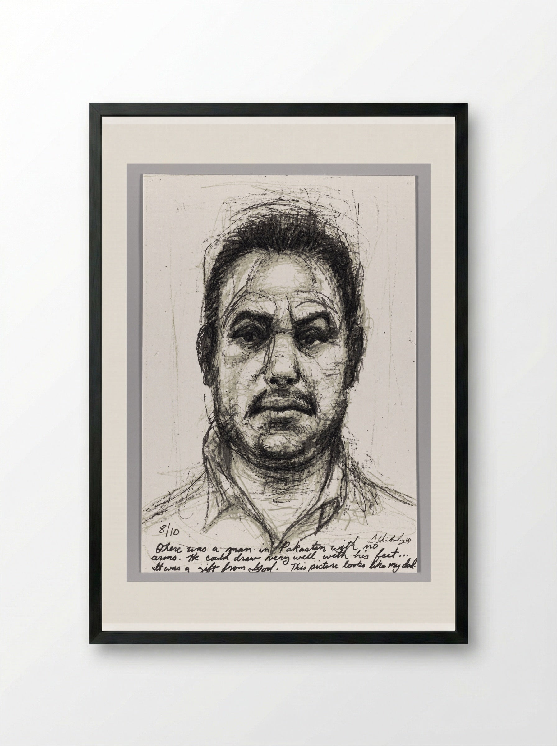 99% No. 92 Amin S. Chagani - Sedrick Huckaby - Framed Print Black