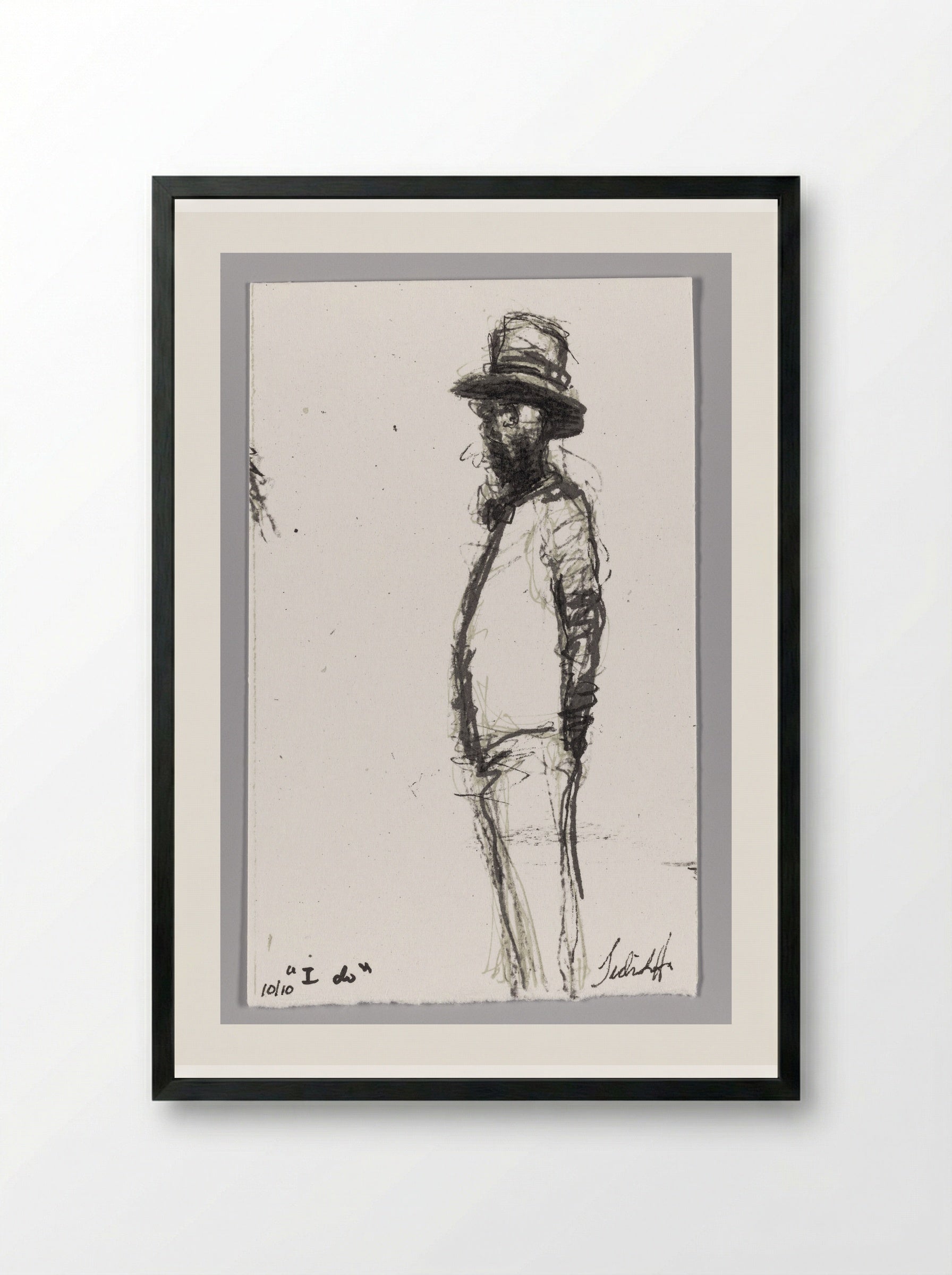 99% No. 94 James B - Sedrick Huckaby - Framed Print Black