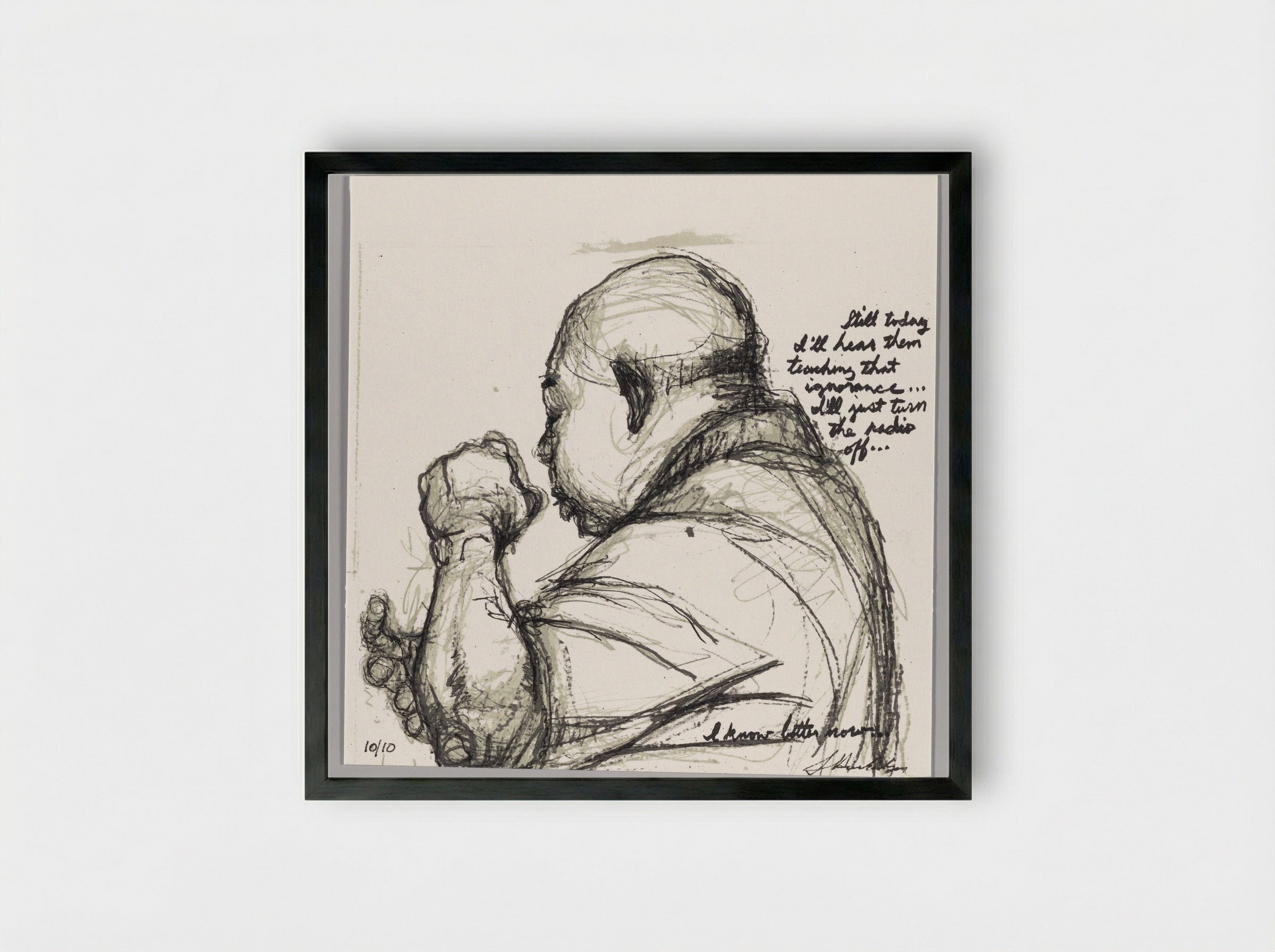99% No. 36 George - Sedrick Huckaby - Framed Print Black