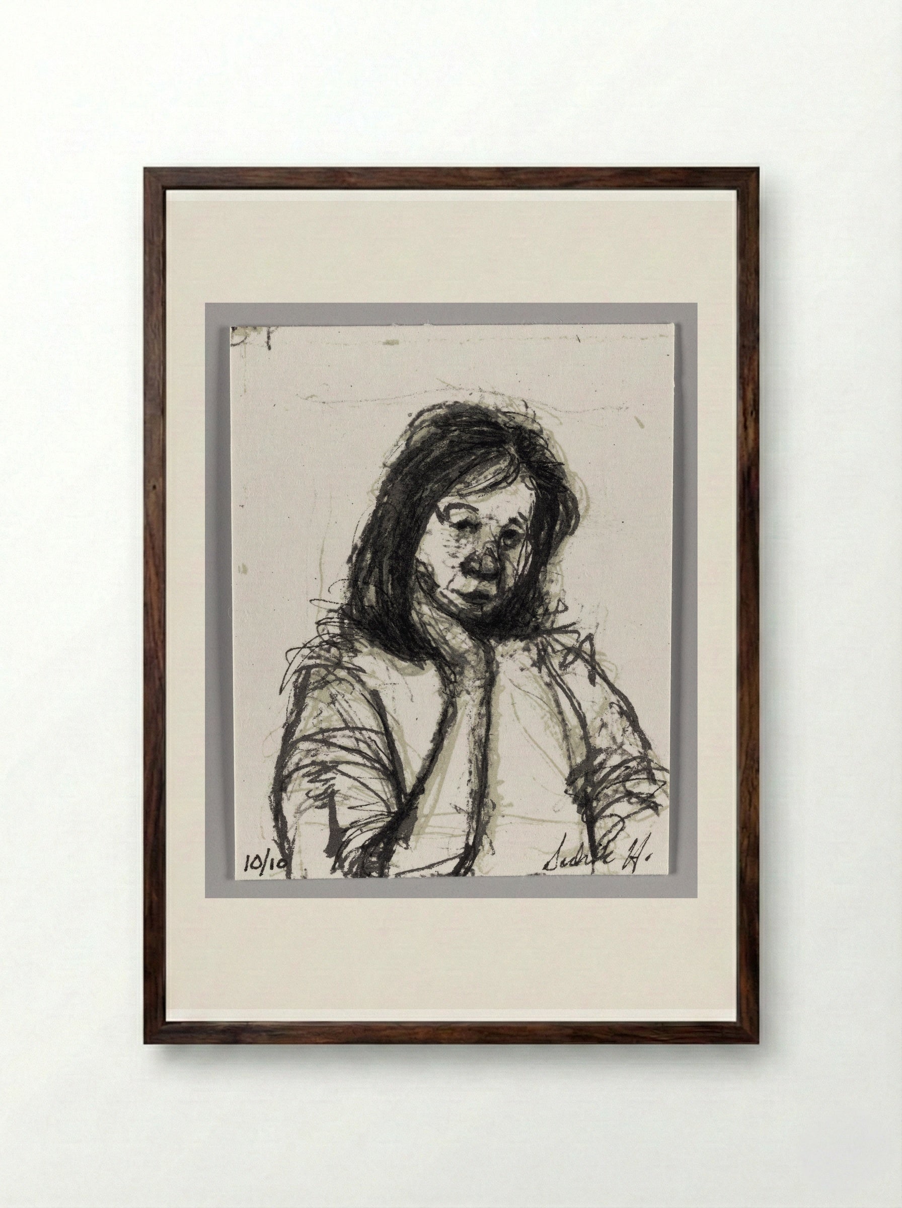 99% No. 100 - Sedrick Huckaby - Framed Print Dark Wood