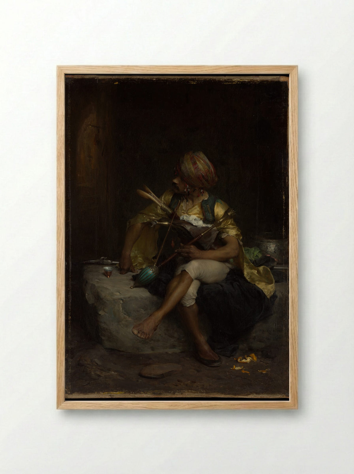 A Bashi-Bazouk - Charles Bargue - Framed Print Wood