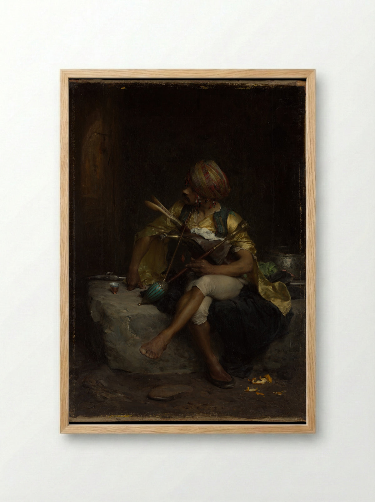 A Bashi-Bazouk - Charles Bargue - Framed Print Wood