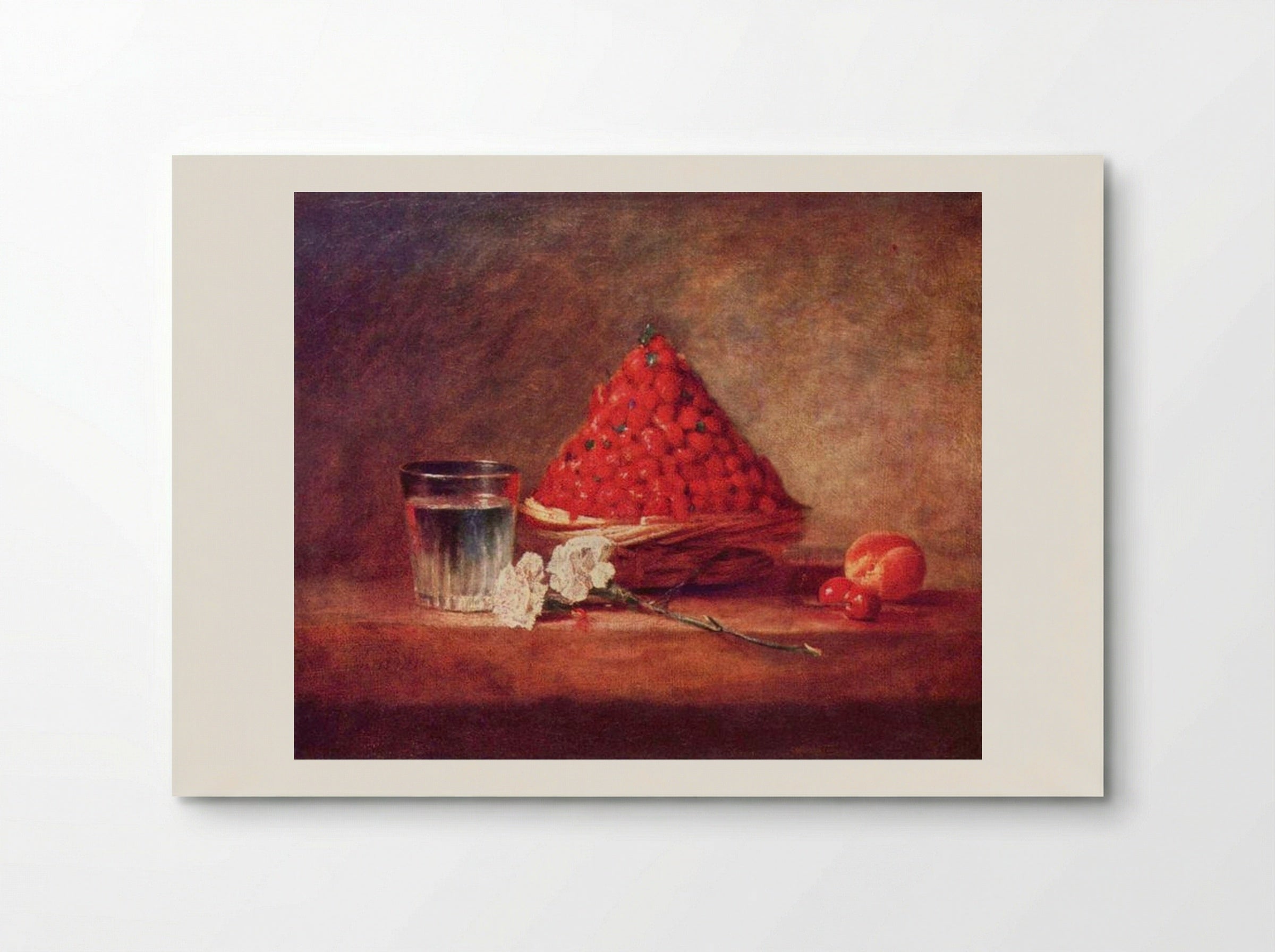 A Basket of Wild Strawberries - Jean-Baptiste-Simeon Chardin - Poster
