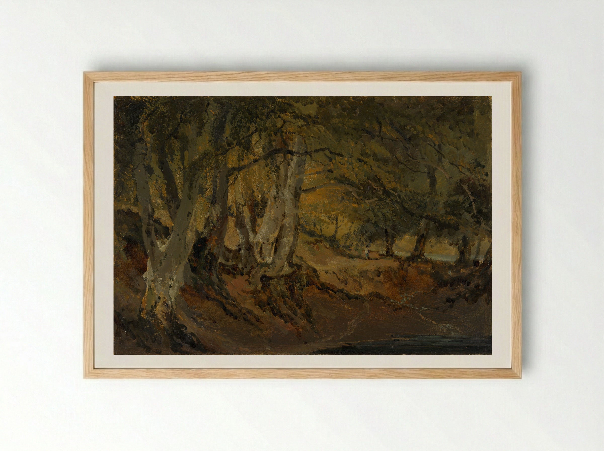 A Beech Wood, Knockholt, Kent - Joseph Mallord William Turner - Framed Print Wood