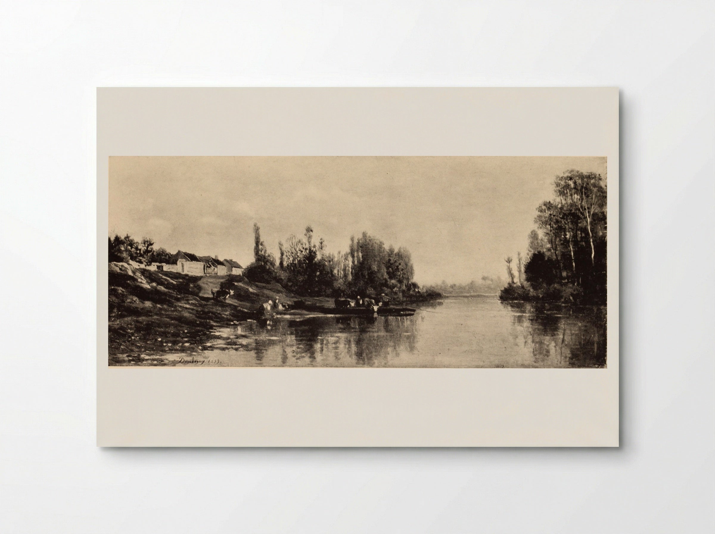 A Bend in the River Oise - Charles-Francois Daubigny - Poster