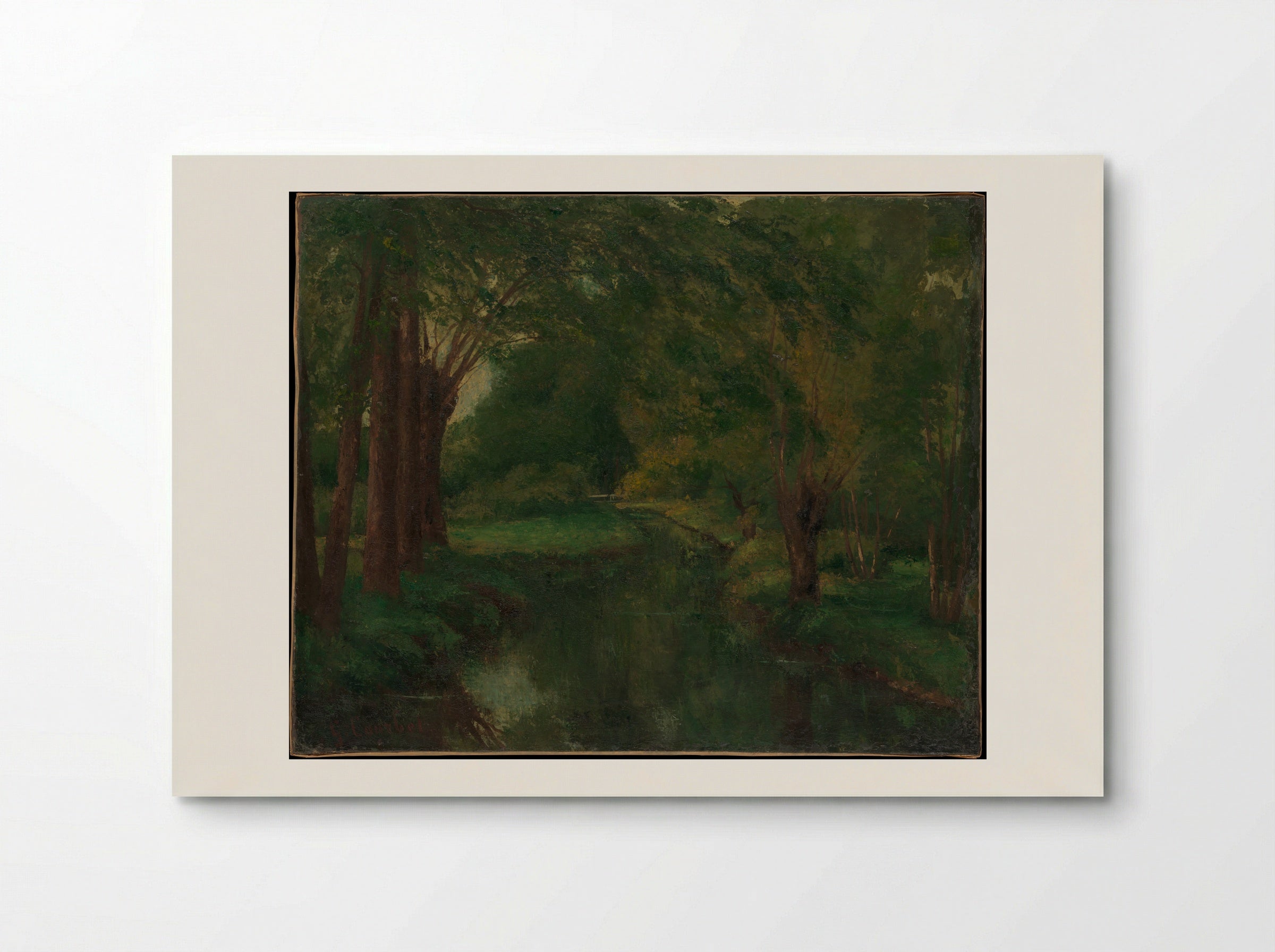 A Brook in a Clearing - Gustave Courbet - Poster