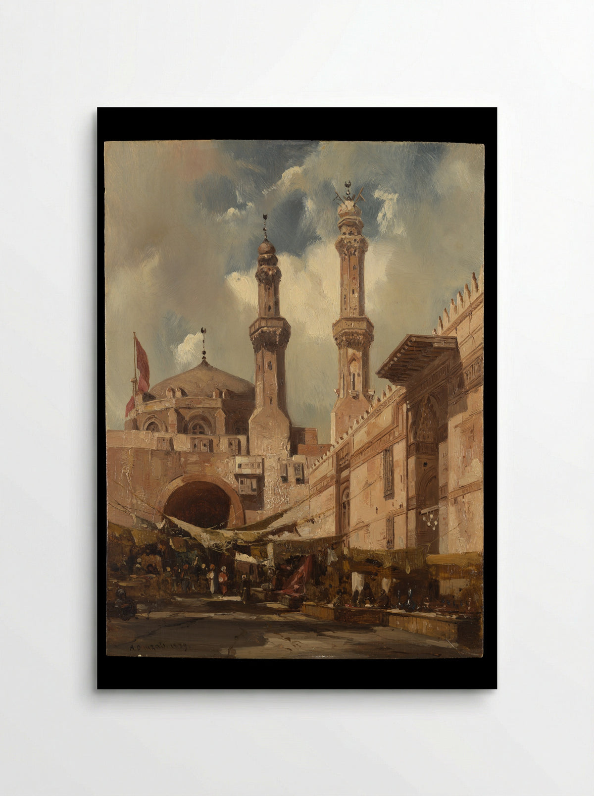 A Cairo Bazaar - Adrien Dauzats - Poster