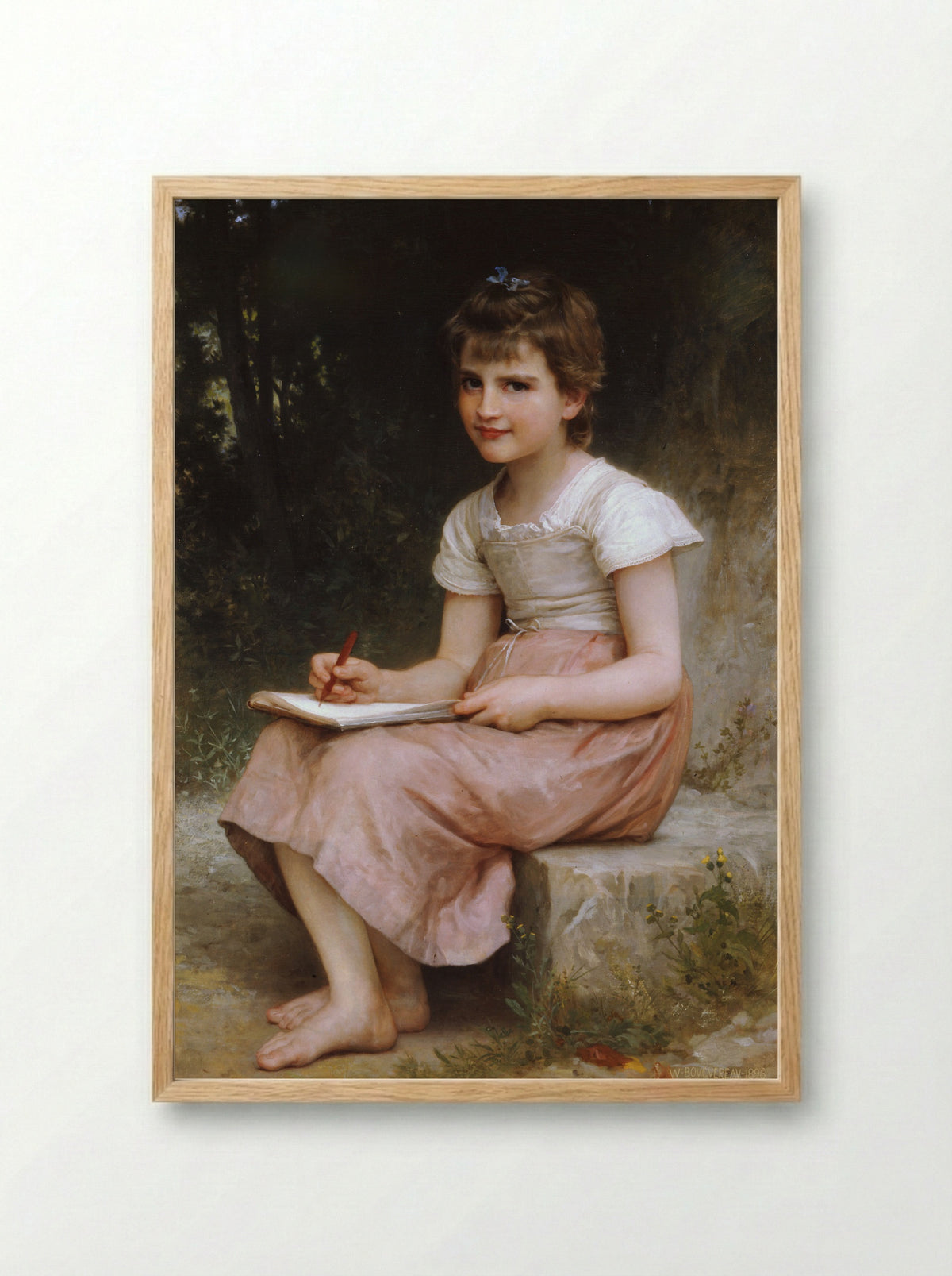 A Calling - William-Adolphe Bouguereau - Framed Print Wood