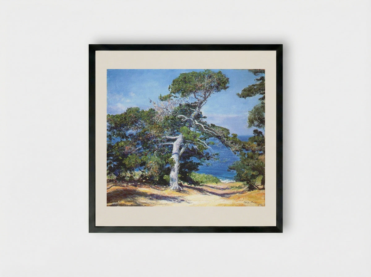 A Carmel Pine - Guy Rose - Framed Print Black