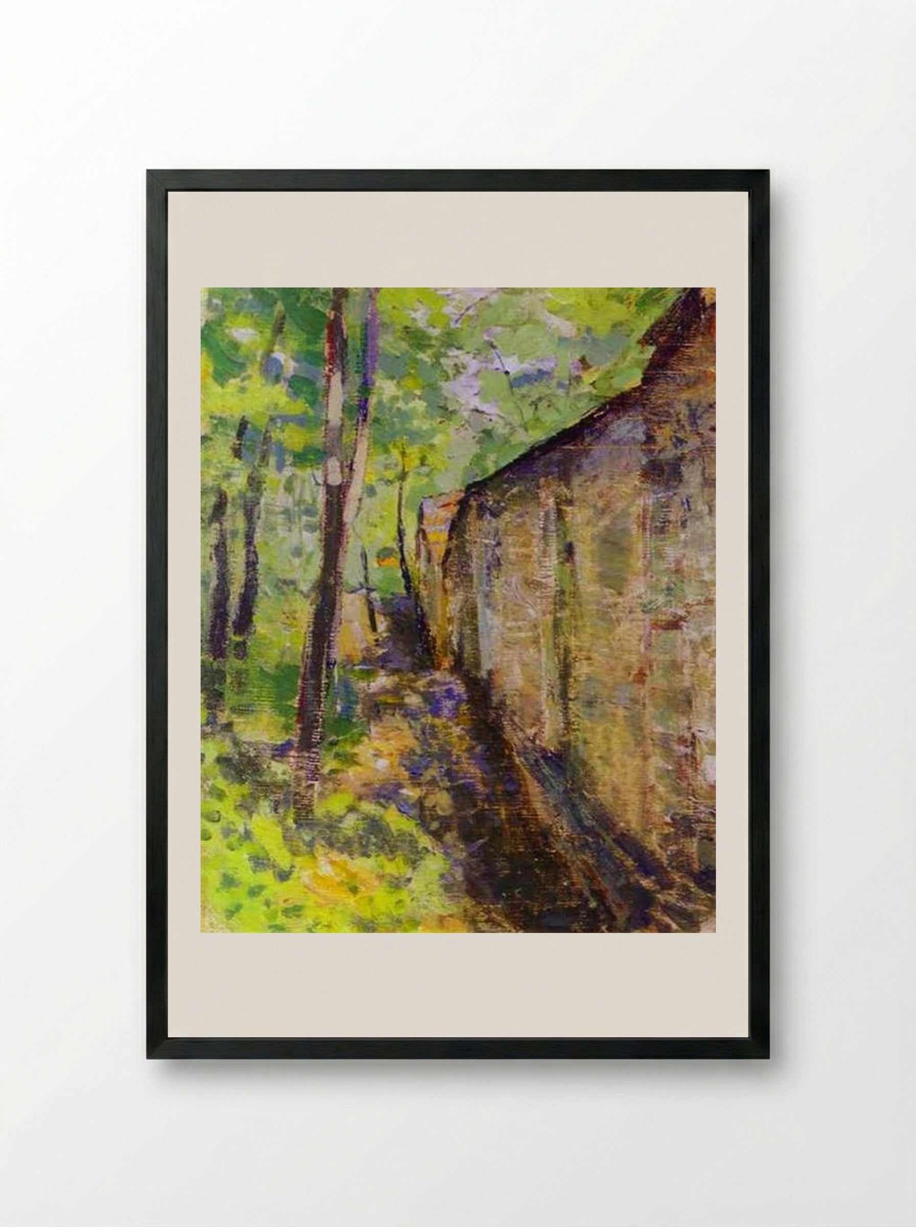 A Caucasian Study - Victor Borisov-Musatov - Framed Print Black
