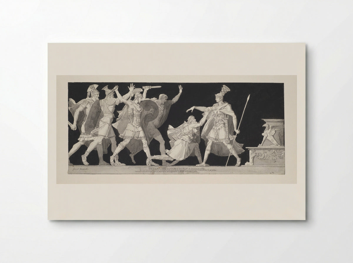 A Centurion Begging for Protection from Marc Antony during a Seditious Revolt - Alexandre-Evariste Fragonard - Poster