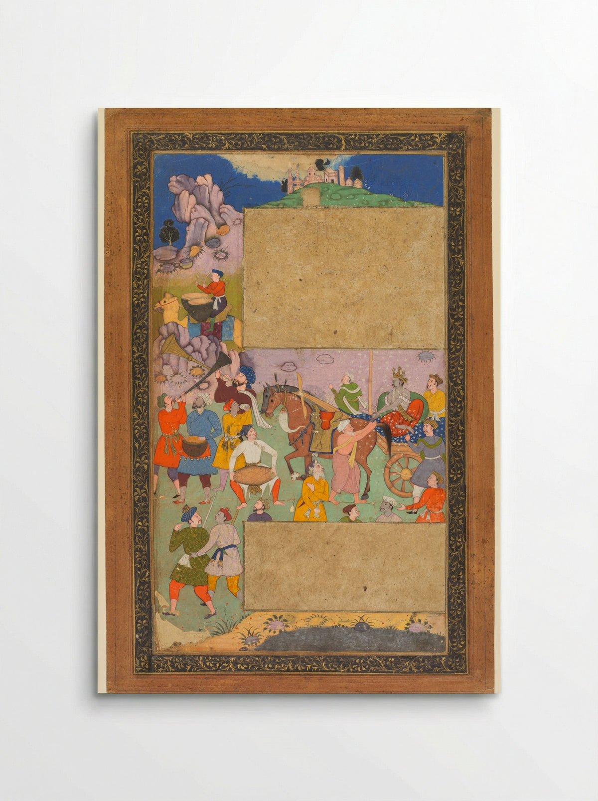 A Charioteer Riding Through a Rocky Landscape - Yusuf Ali - Poster