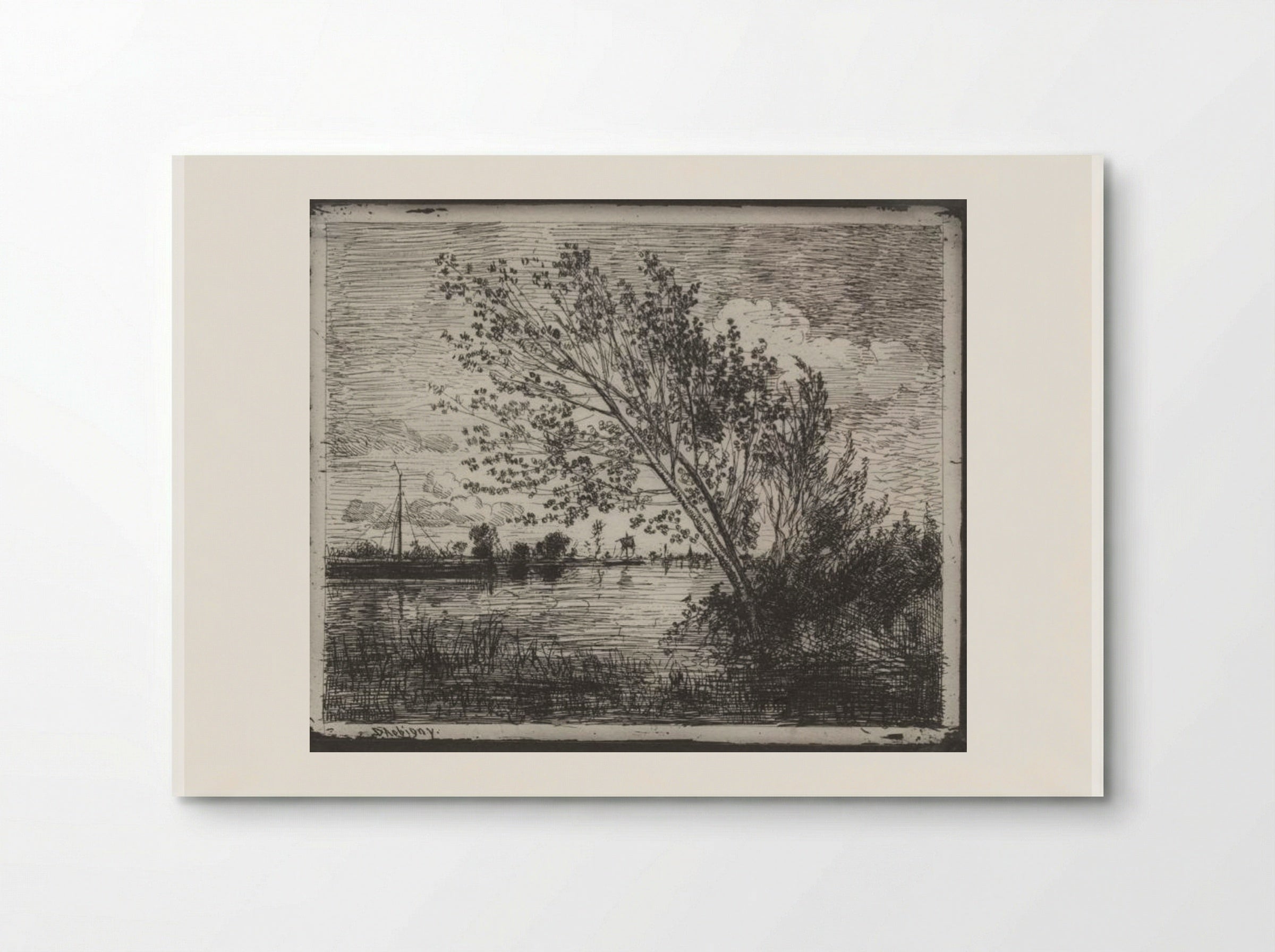 A Cluster of Alders - Charles-François Daubigny - Poster